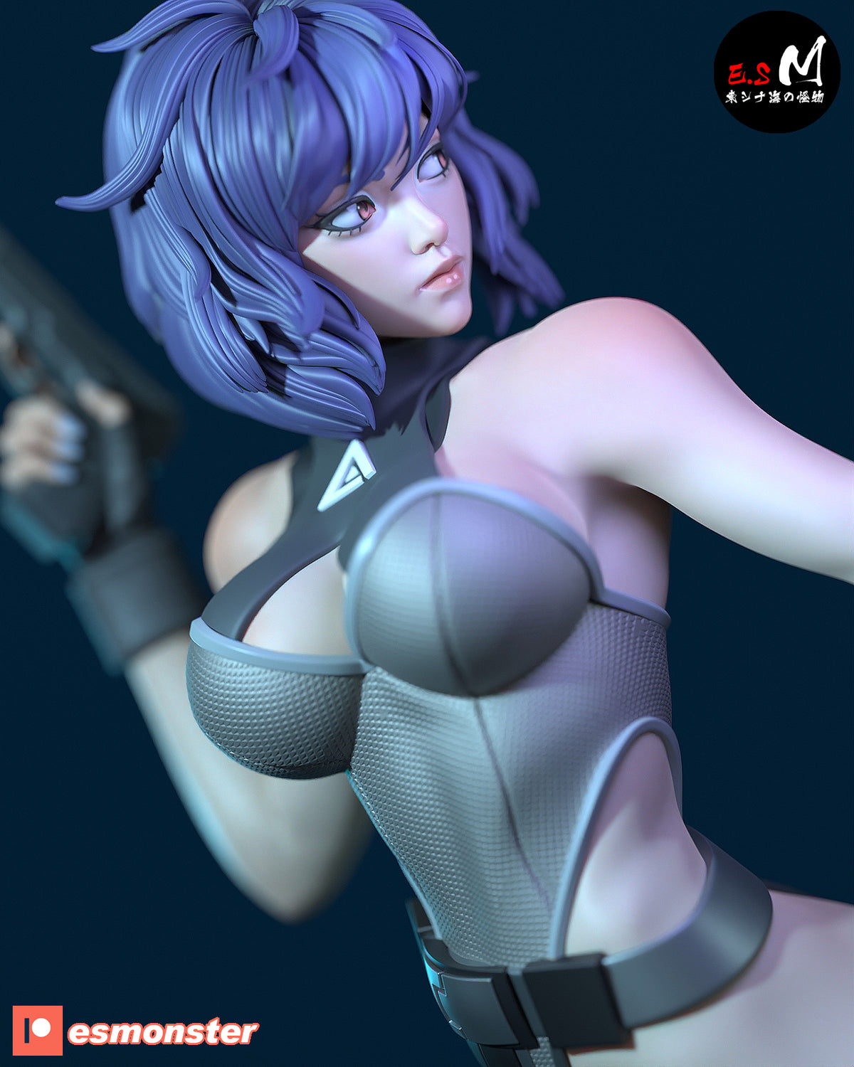 Motoko Style Ghost in the Shell Combat Resin Garage Kit (1/6-1/12)