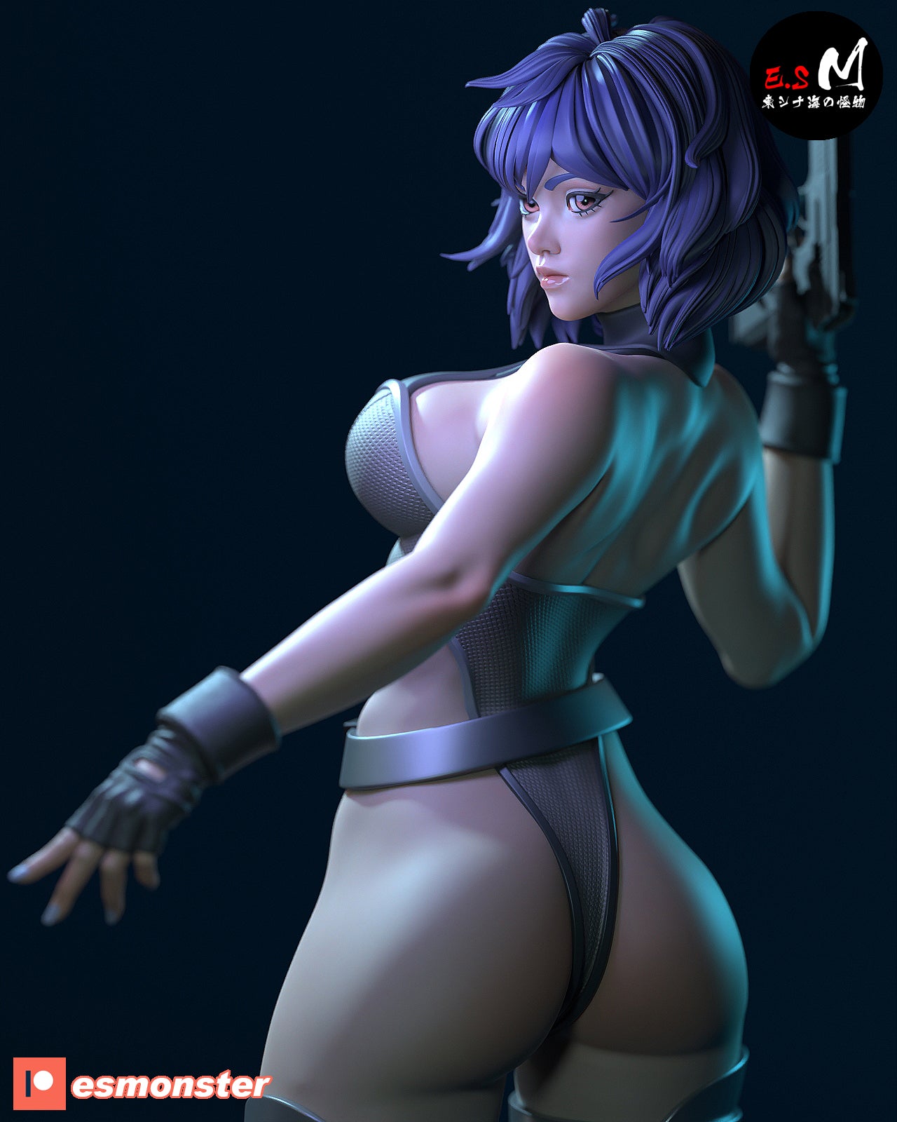 Motoko Style Ghost in the Shell Combat Resin Garage Kit (1/6-1/12)