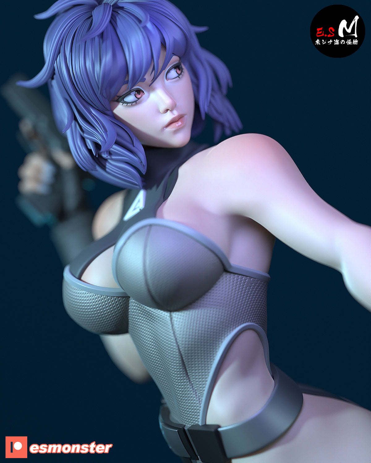 Motoko Style Ghost in the Shell Combat Resin Garage Kit (1/6-1/12)