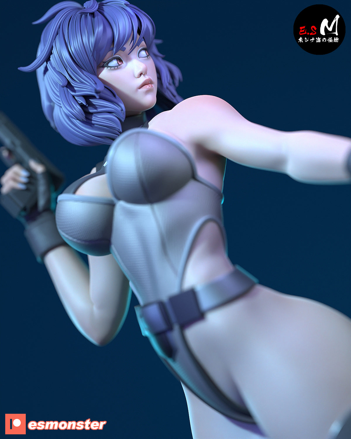 Motoko Style Ghost in the Shell Combat Resin Garage Kit (1/6-1/12)