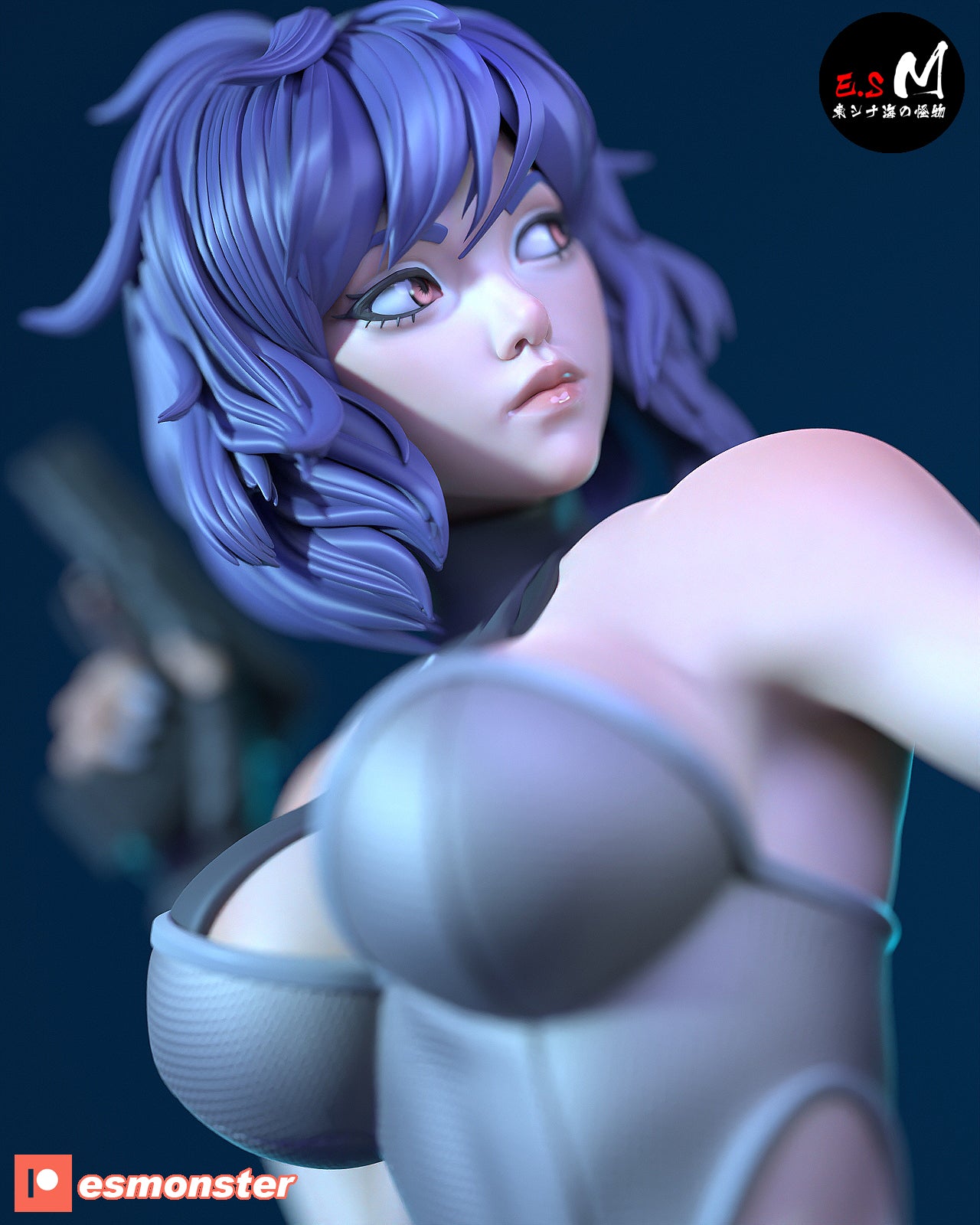 Motoko Style Ghost in the Shell Combat Resin Garage Kit (1/6-1/12)