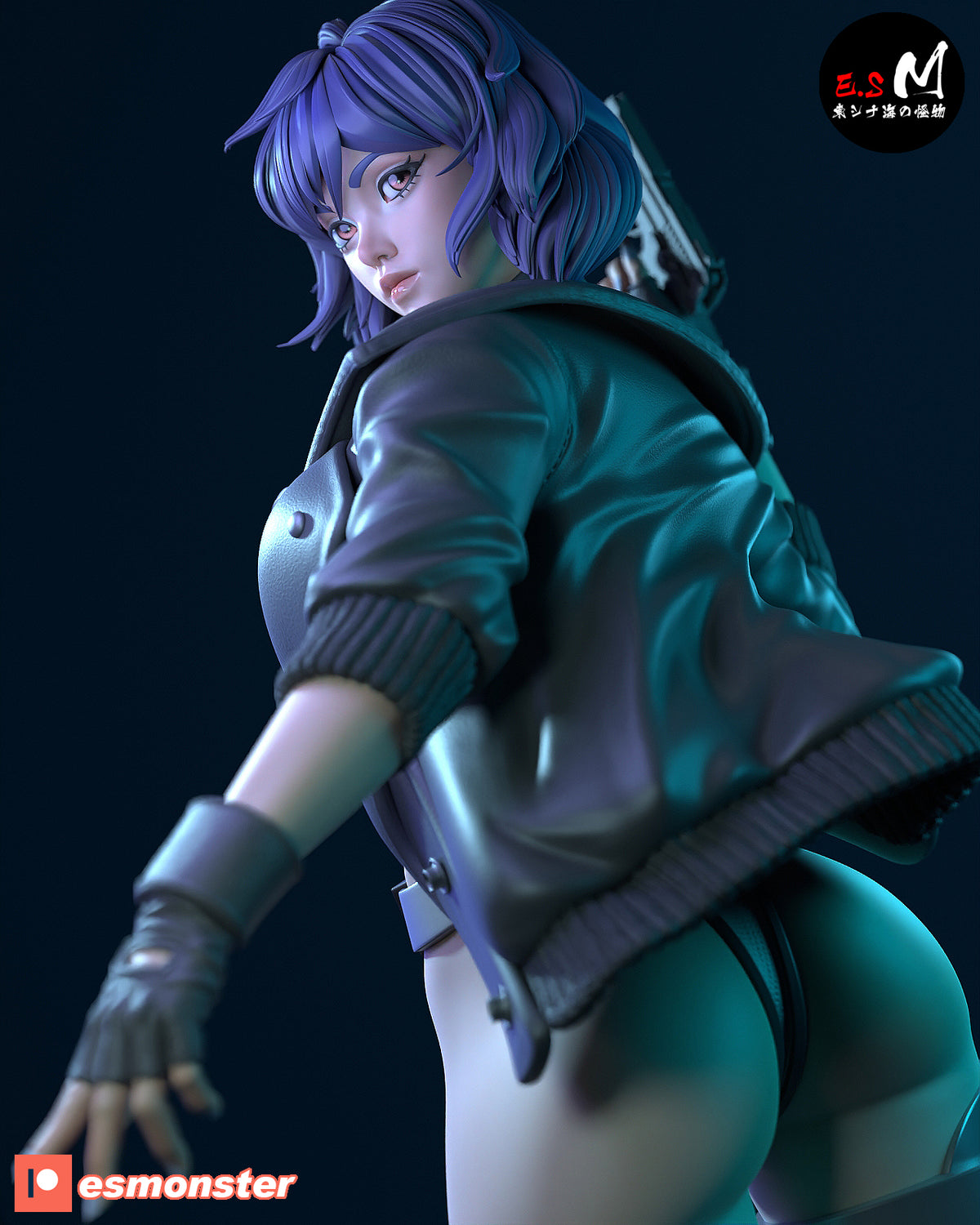 Motoko Style Ghost in the Shell Combat Resin Garage Kit (1/6-1/12)