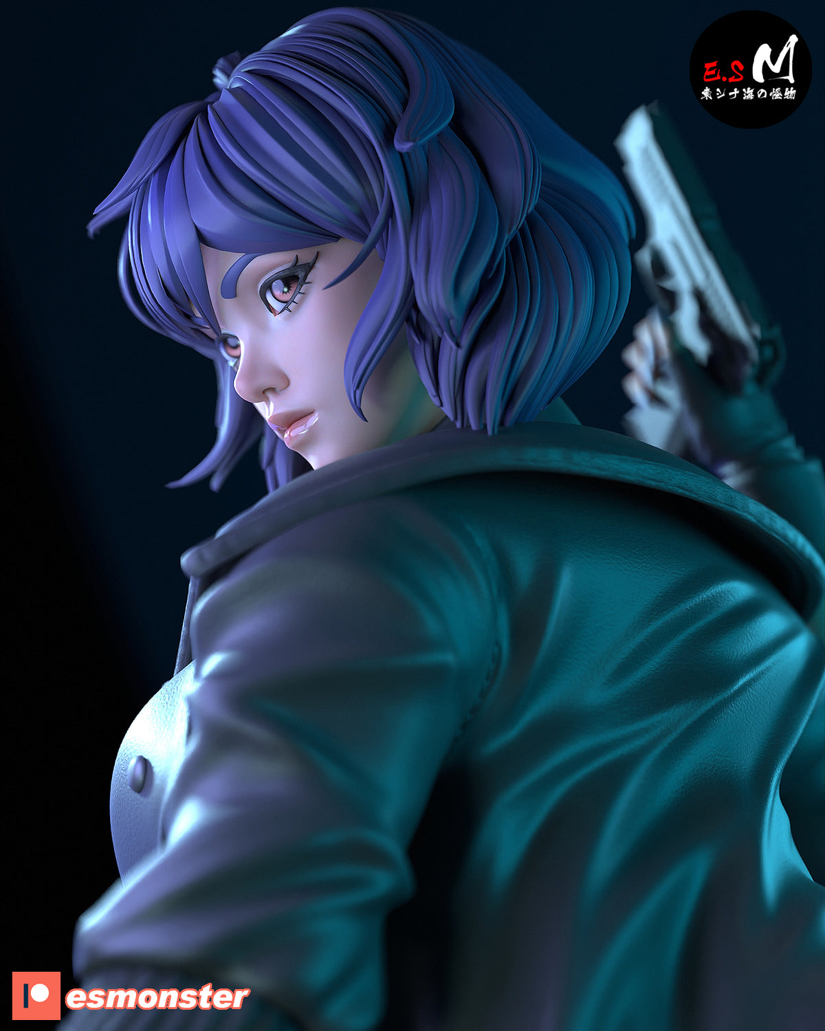 Motoko Style Ghost in the Shell Combat Resin Garage Kit (1/6-1/12)
