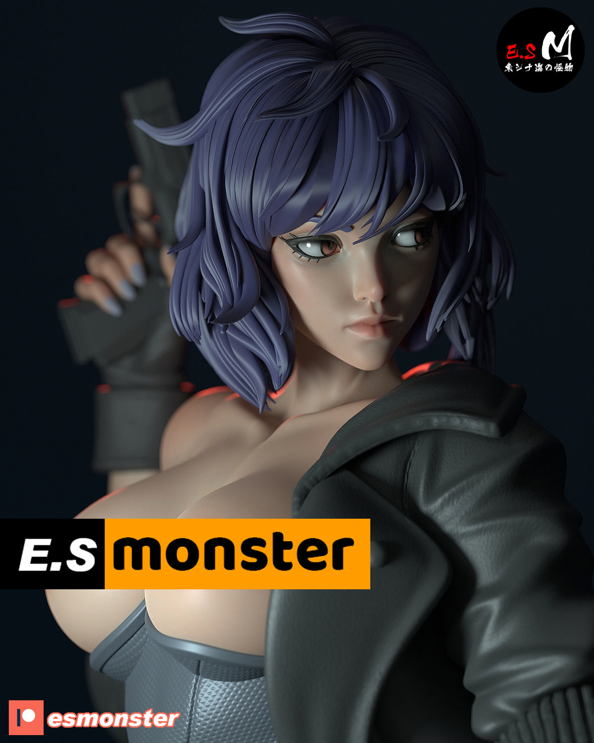 Motoko Style Ghost in the Shell Combat Resin Garage Kit (1/6-1/12)
