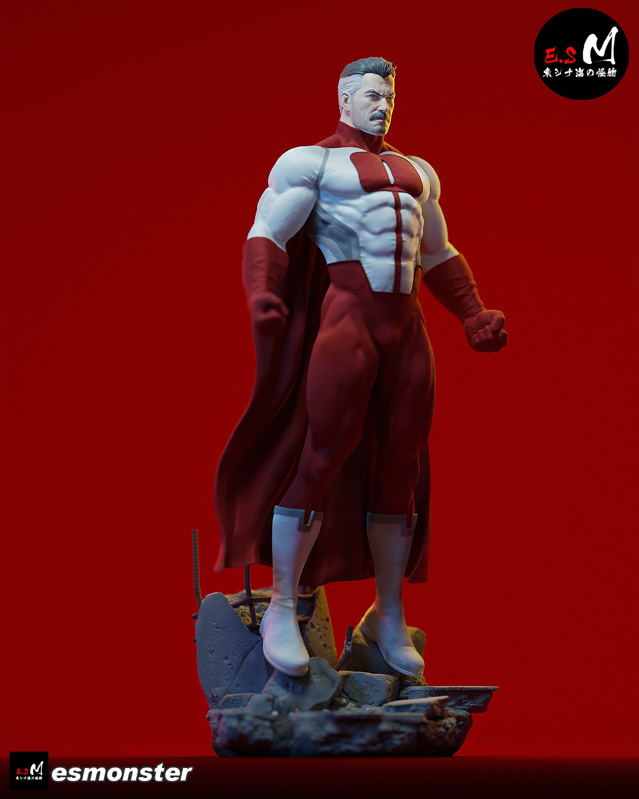 Omni-Man Style Invincible Unpainted Resin Garage Model Kit (1/6-1/12)