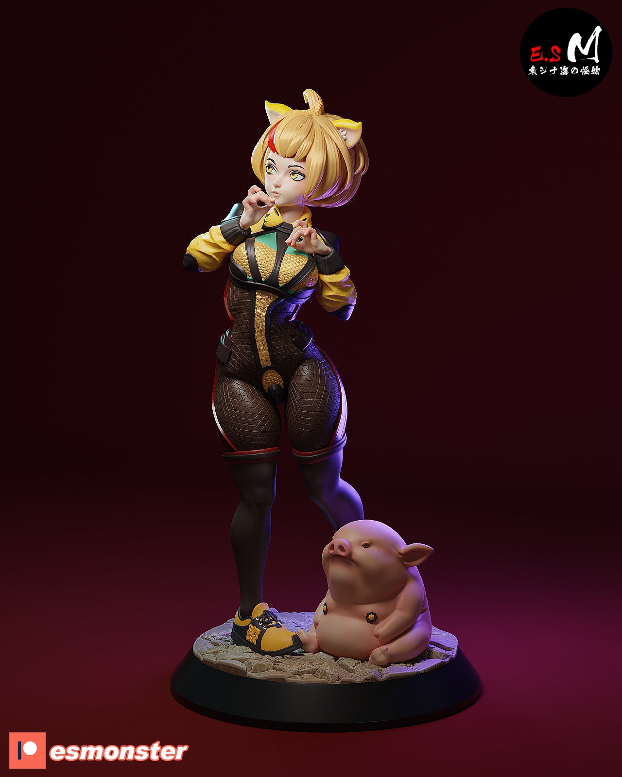 Pig Demon Streetwear Journey West Unpainted Resin Garage Model Kit (1/6-1/12)