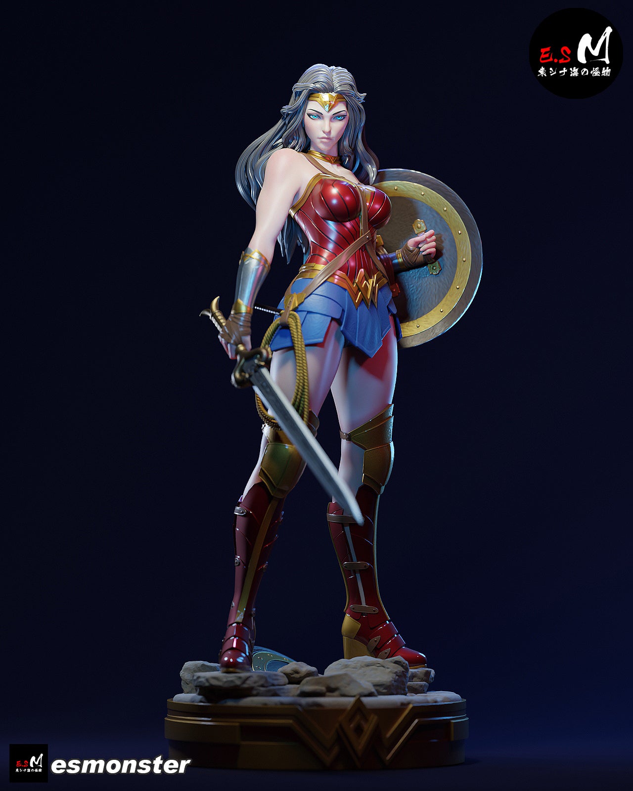 Wonder Woman Victorious Style DC Unpainted Resin Garage Kit (1/6-1/12)