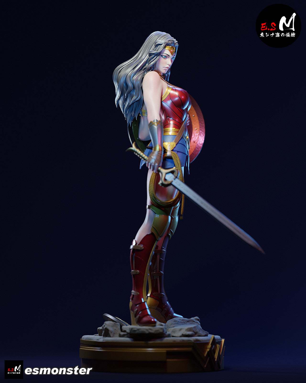 Wonder Woman Victorious Style DC Unpainted Resin Garage Kit (1/6-1/12)