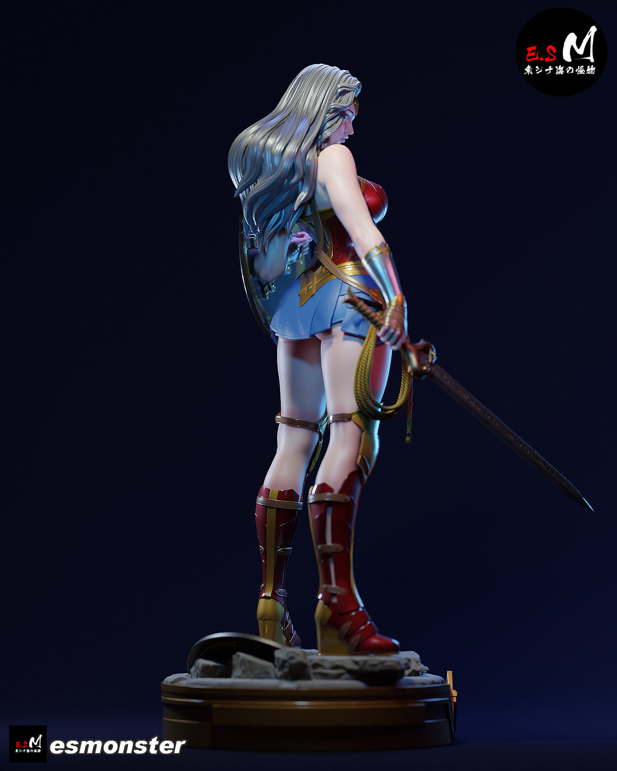 Wonder Woman Victorious Style DC Unpainted Resin Garage Kit (1/6-1/12)