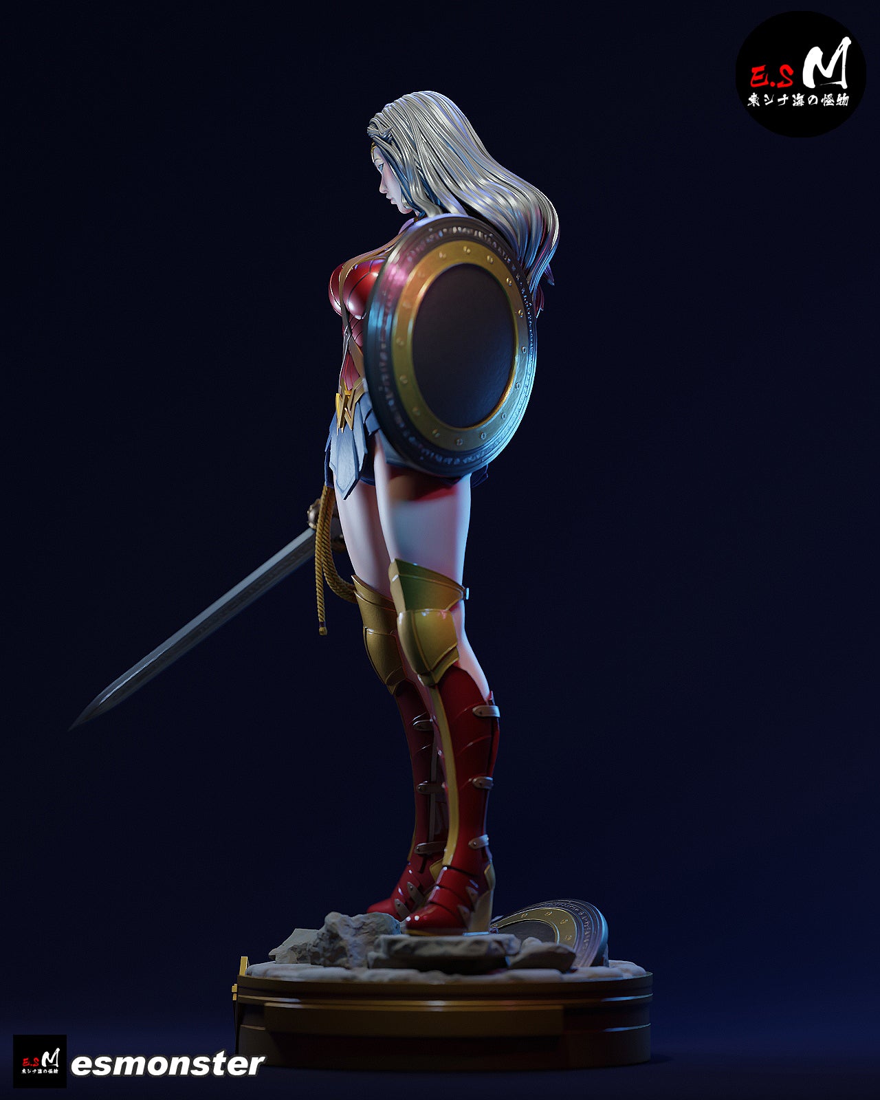 Wonder Woman Victorious Style DC Unpainted Resin Garage Kit (1/6-1/12)