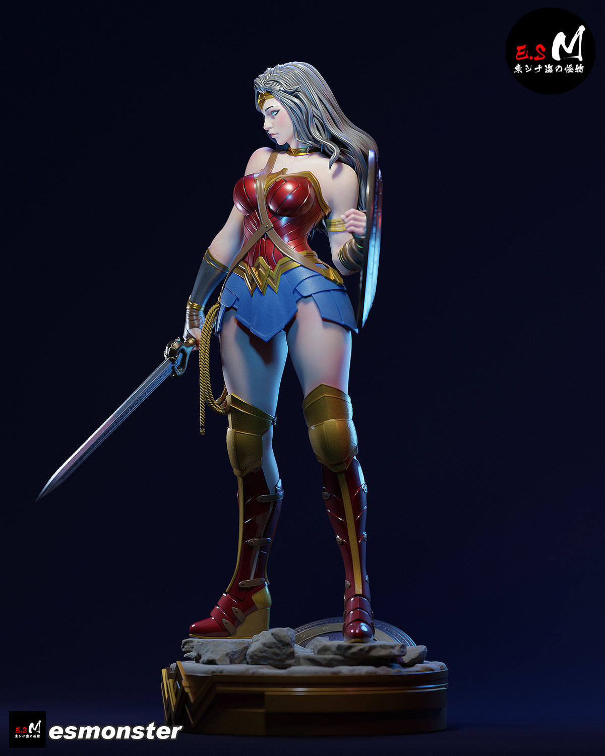 Wonder Woman Victorious Style DC Unpainted Resin Garage Kit (1/6-1/12)