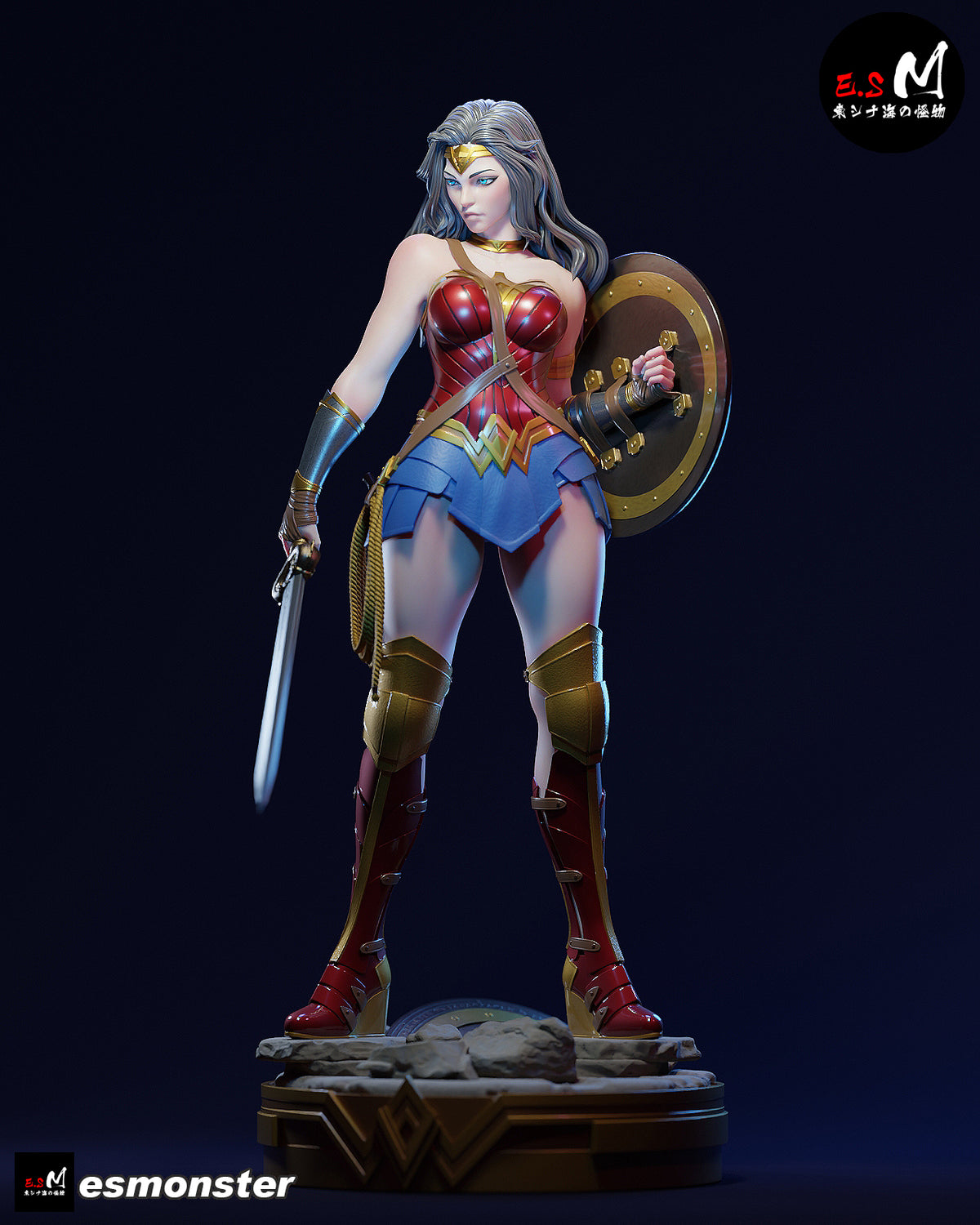 Wonder Woman Victorious Style DC Unpainted Resin Garage Kit (1/6-1/12)
