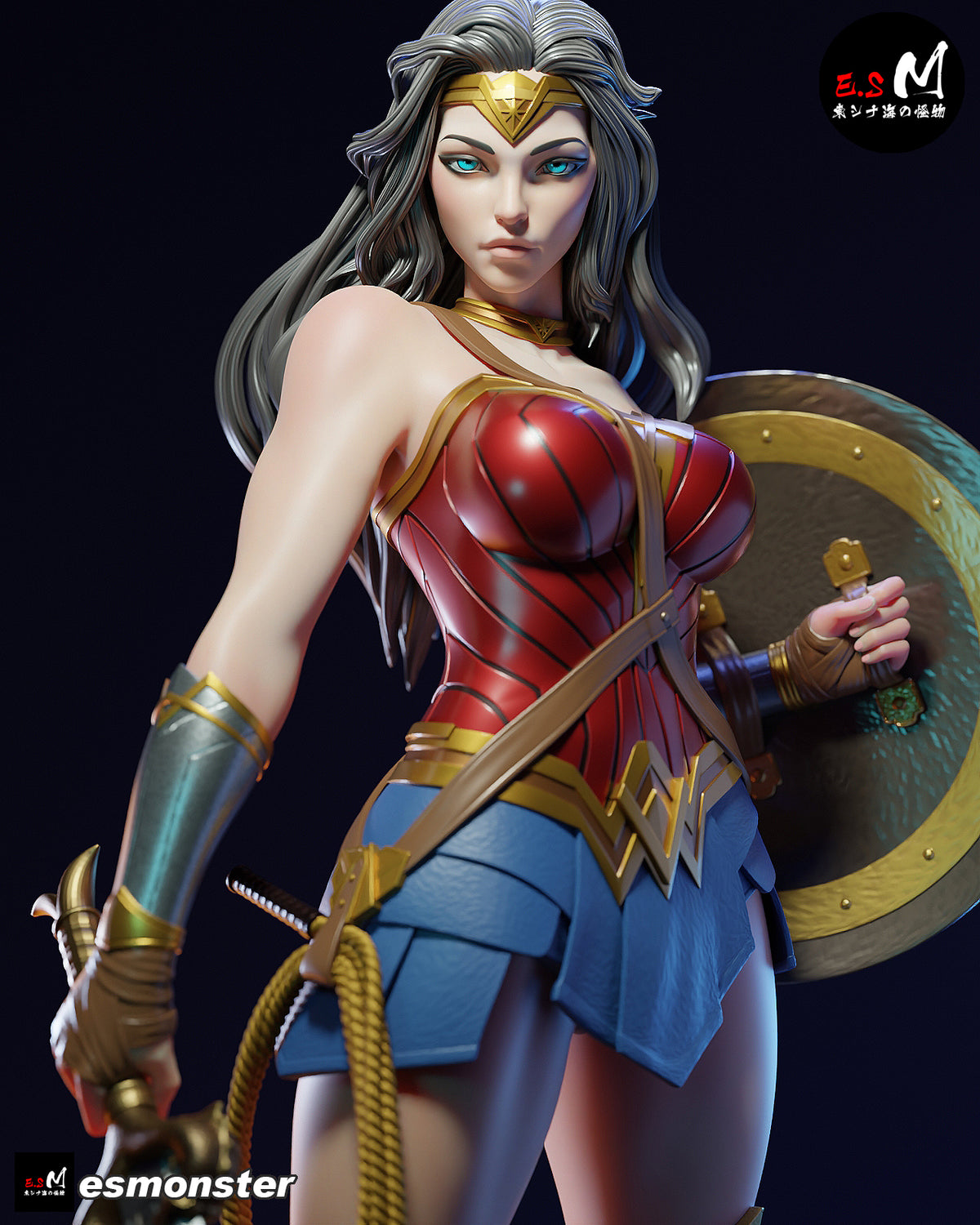Wonder Woman Victorious Style DC Unpainted Resin Garage Kit (1/6-1/12)