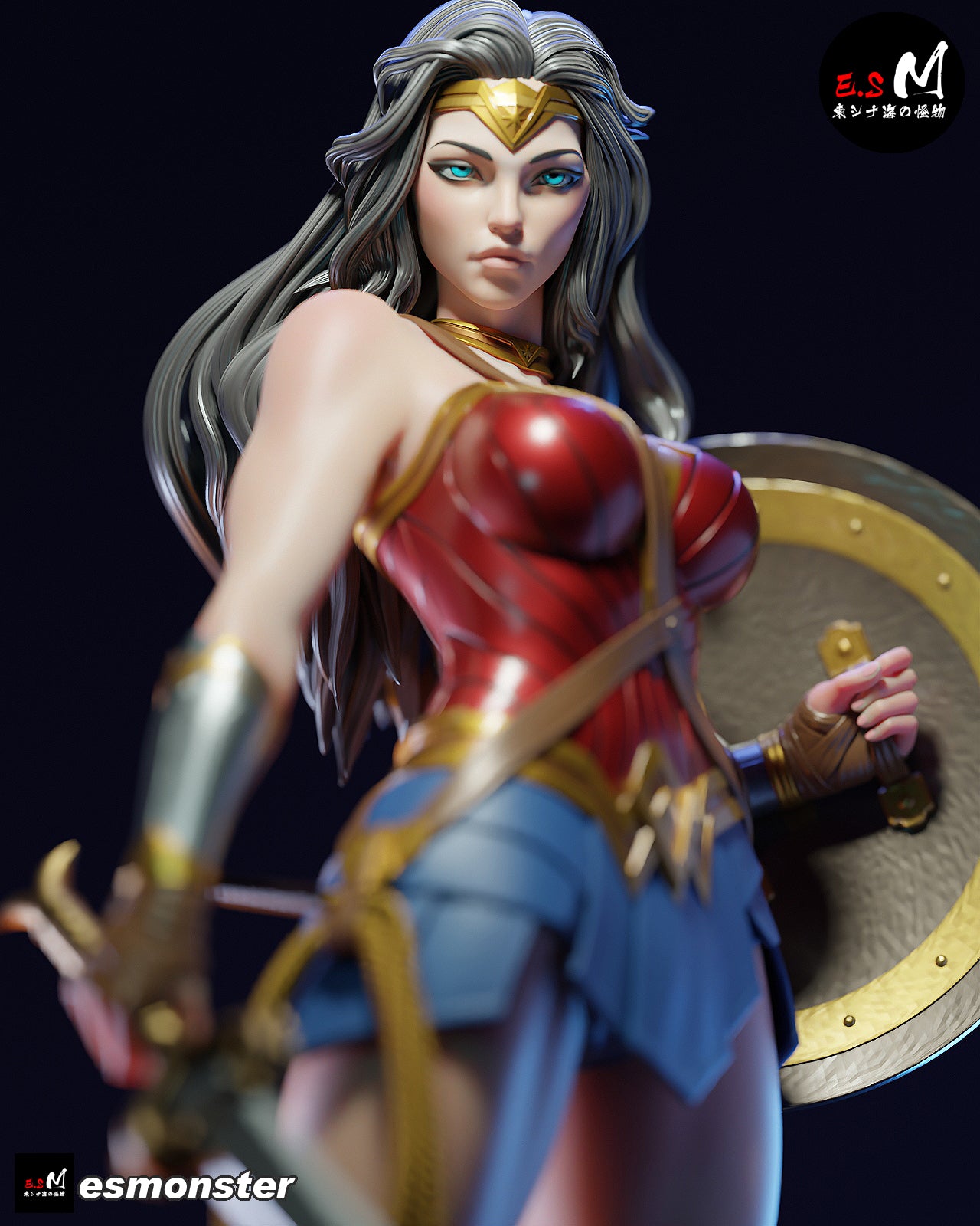Wonder Woman Victorious Style DC Unpainted Resin Garage Kit (1/6-1/12)