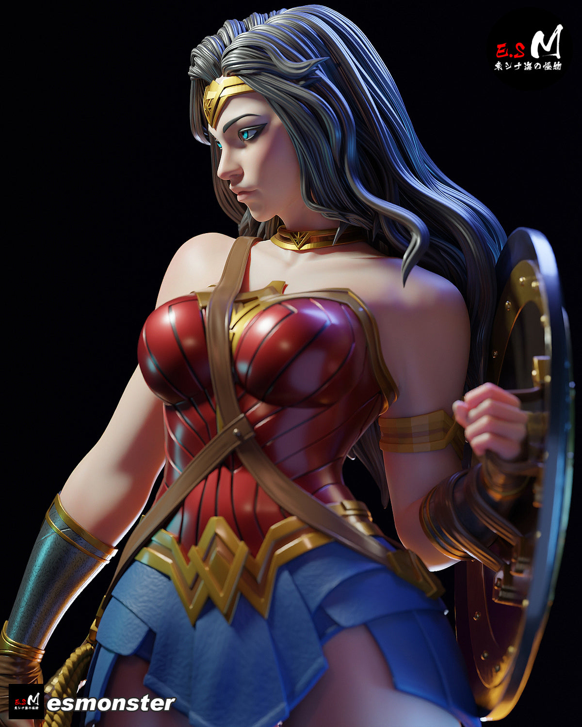 Wonder Woman Victorious Style DC Unpainted Resin Garage Kit (1/6-1/12)