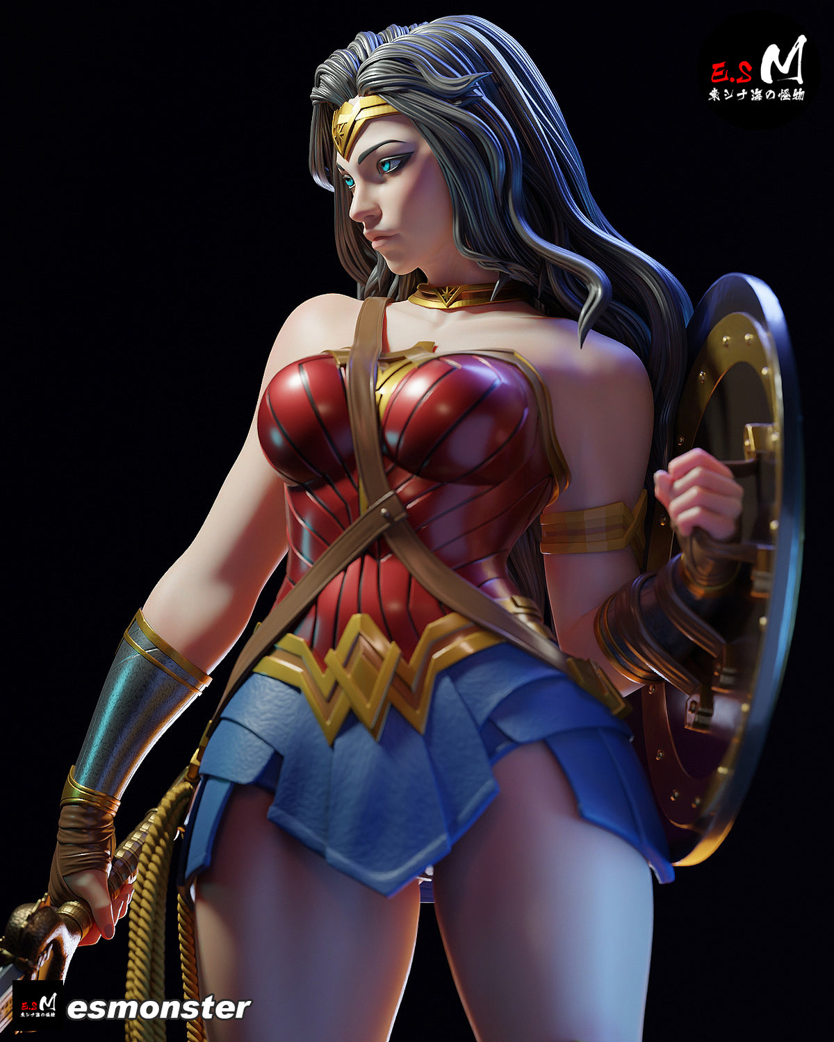 Wonder Woman Victorious Style DC Unpainted Resin Garage Kit (1/6-1/12)