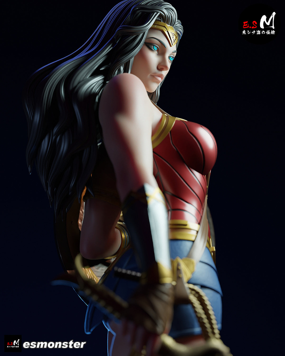 Wonder Woman Victorious Style DC Unpainted Resin Garage Kit (1/6-1/12)