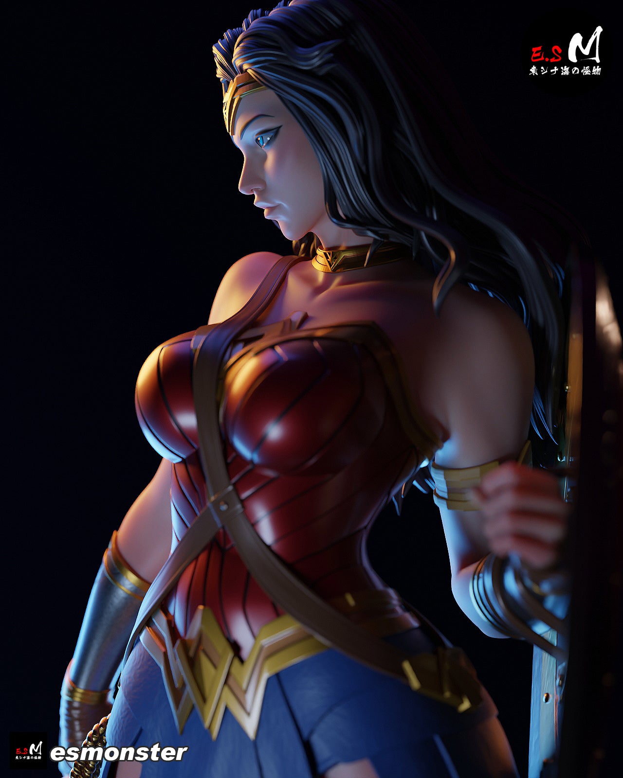 Wonder Woman Victorious Style DC Unpainted Resin Garage Kit (1/6-1/12)