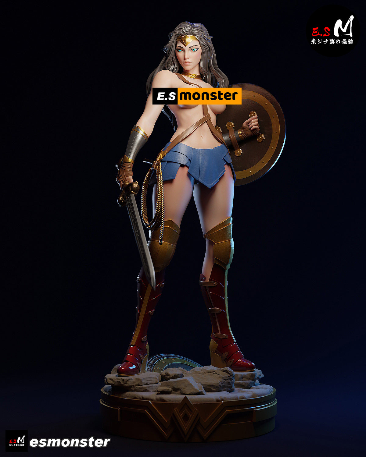 Wonder Woman Victorious Style DC Unpainted Resin Garage Kit (1/6-1/12)
