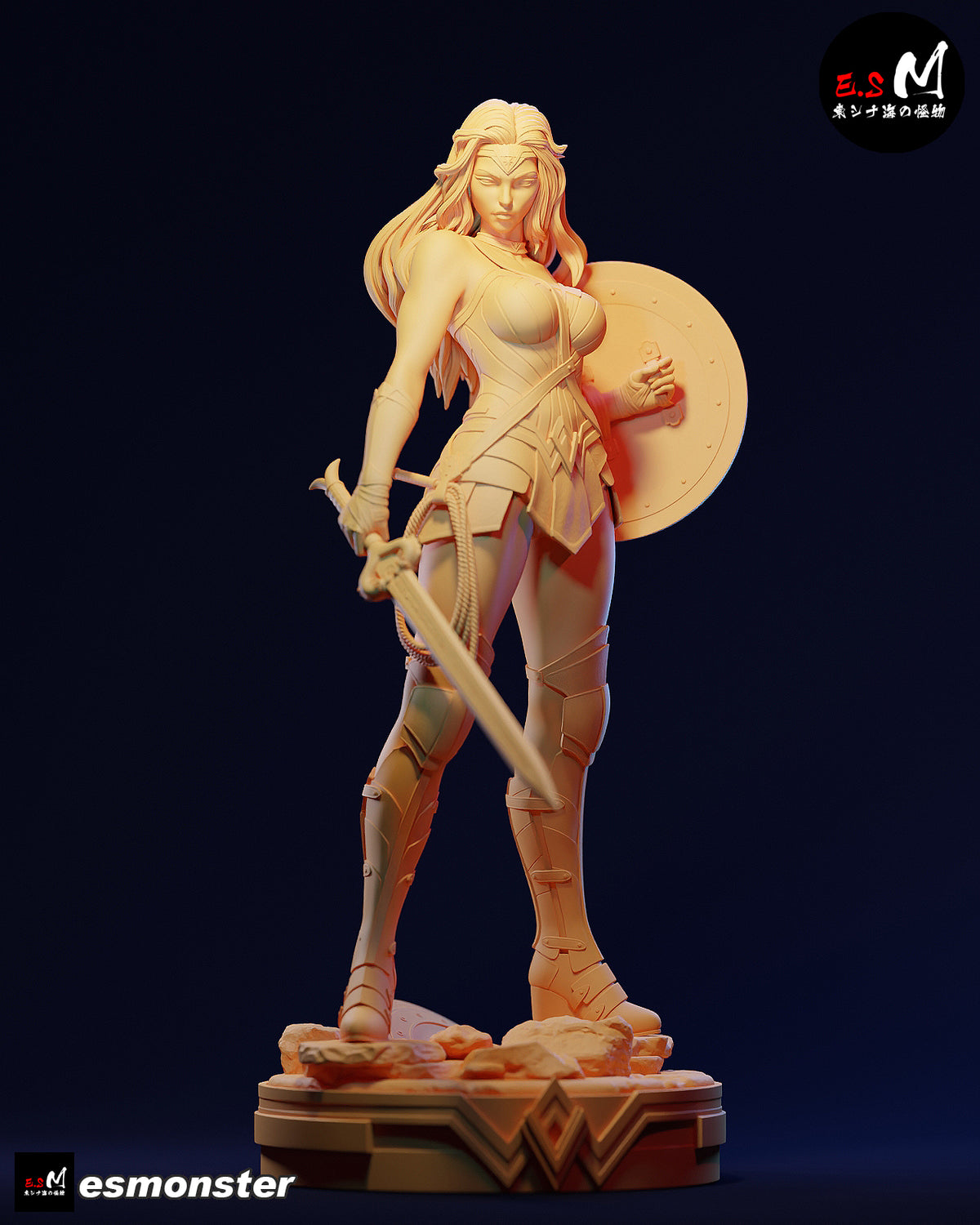 Wonder Woman Victorious Style DC Unpainted Resin Garage Kit (1/6-1/12)