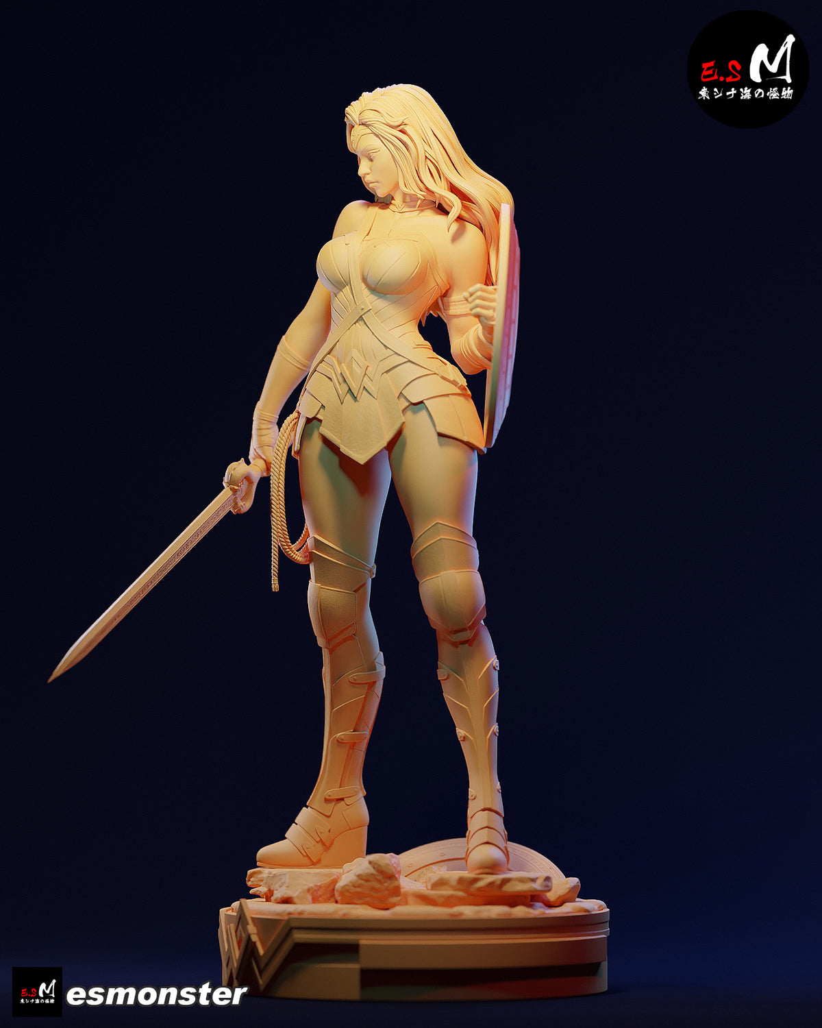 Wonder Woman Victorious Style DC Unpainted Resin Garage Kit (1/6-1/12)