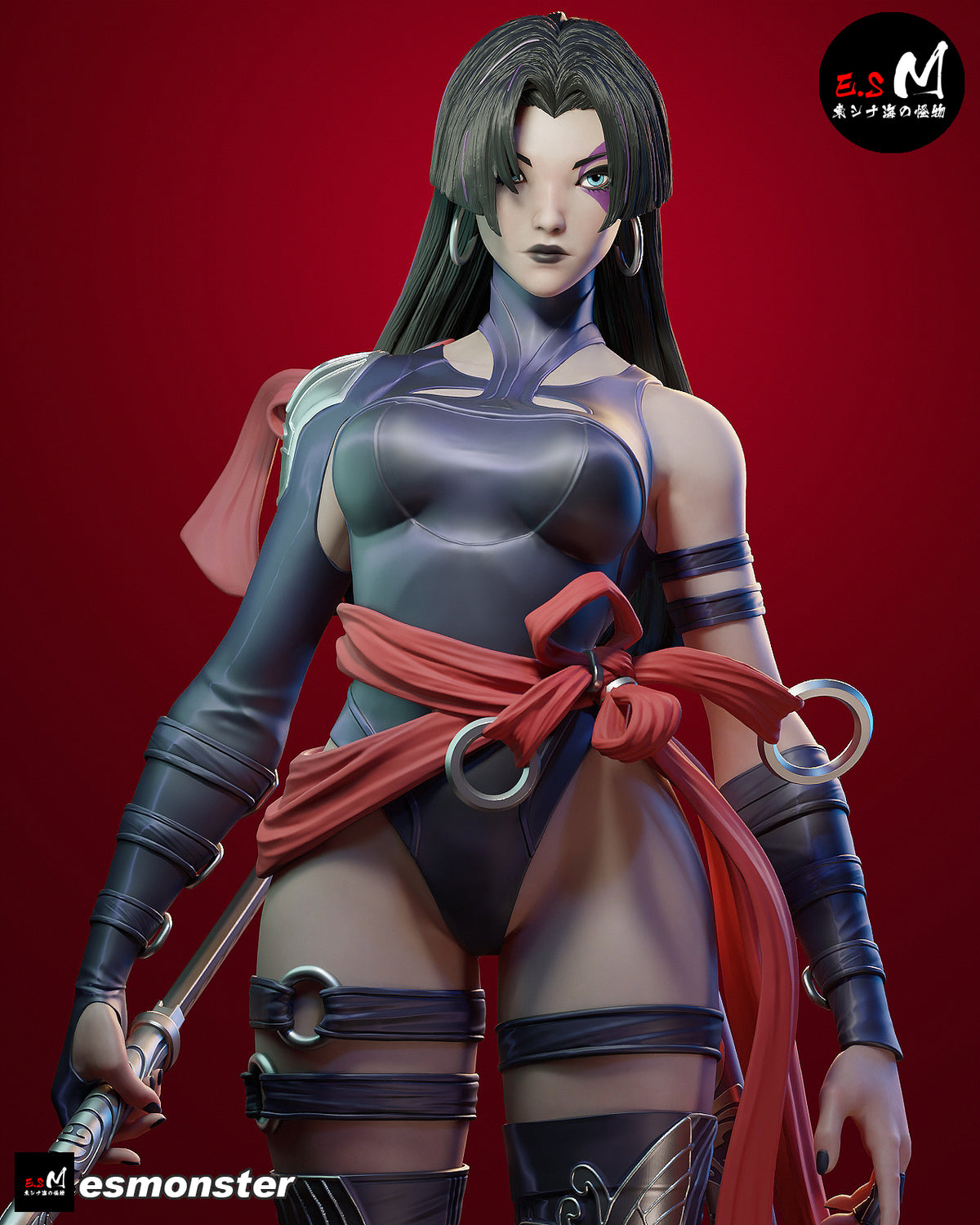 Psylocke Confident Style X-Men Unpainted Resin Garage Model Kit (1/6-1/12)