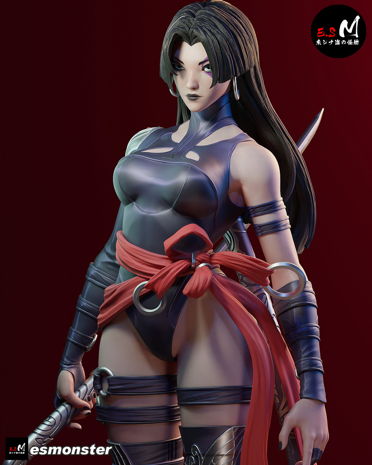 Psylocke Confident Style X-Men Unpainted Resin Garage Model Kit (1/6-1/12)