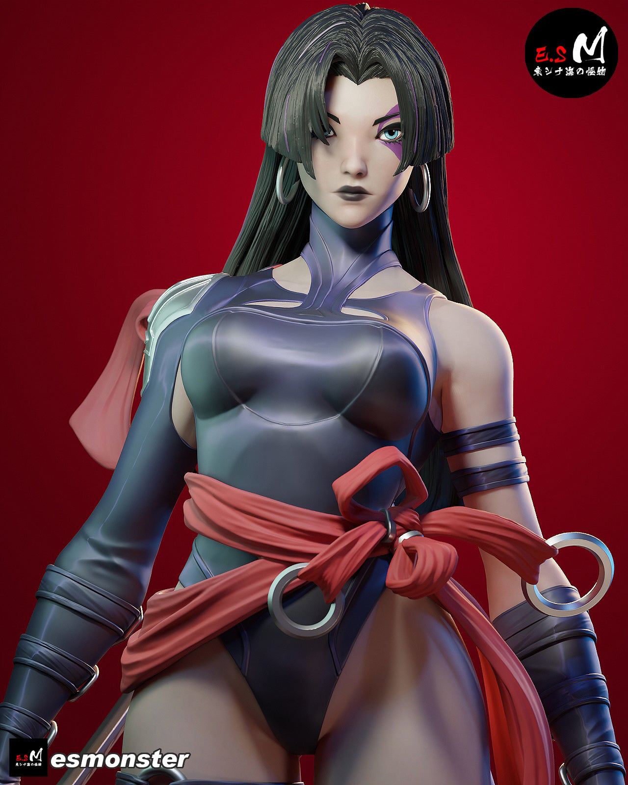 Psylocke Confident Style X-Men Unpainted Resin Garage Model Kit (1/6-1/12)