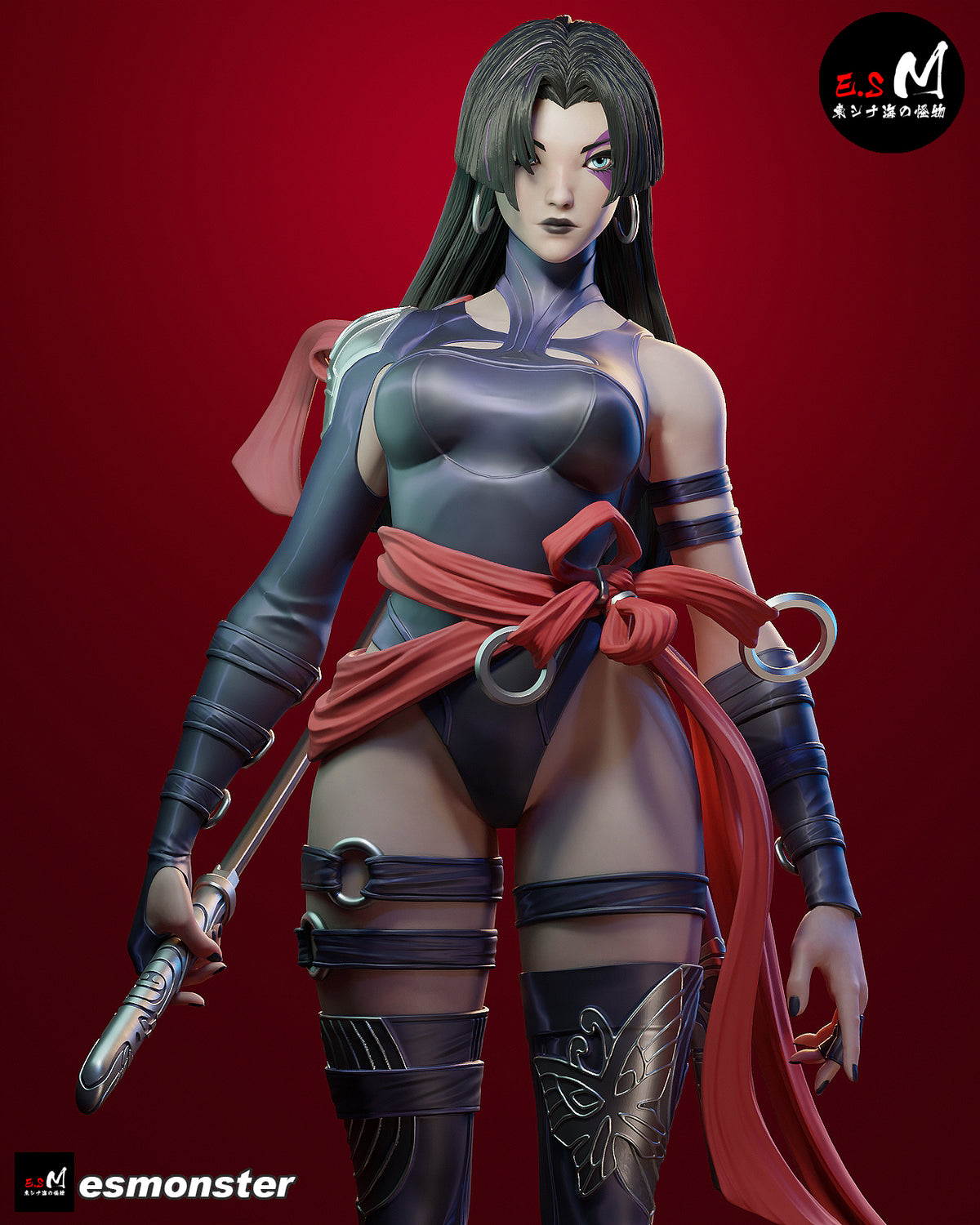Psylocke Confident Style X-Men Unpainted Resin Garage Model Kit (1/6-1/12)