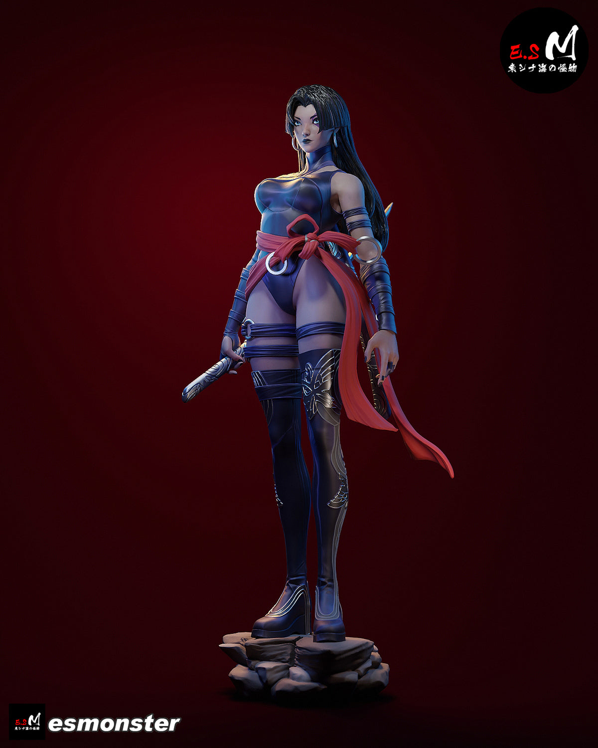 Psylocke Confident Style X-Men Unpainted Resin Garage Model Kit (1/6-1/12)