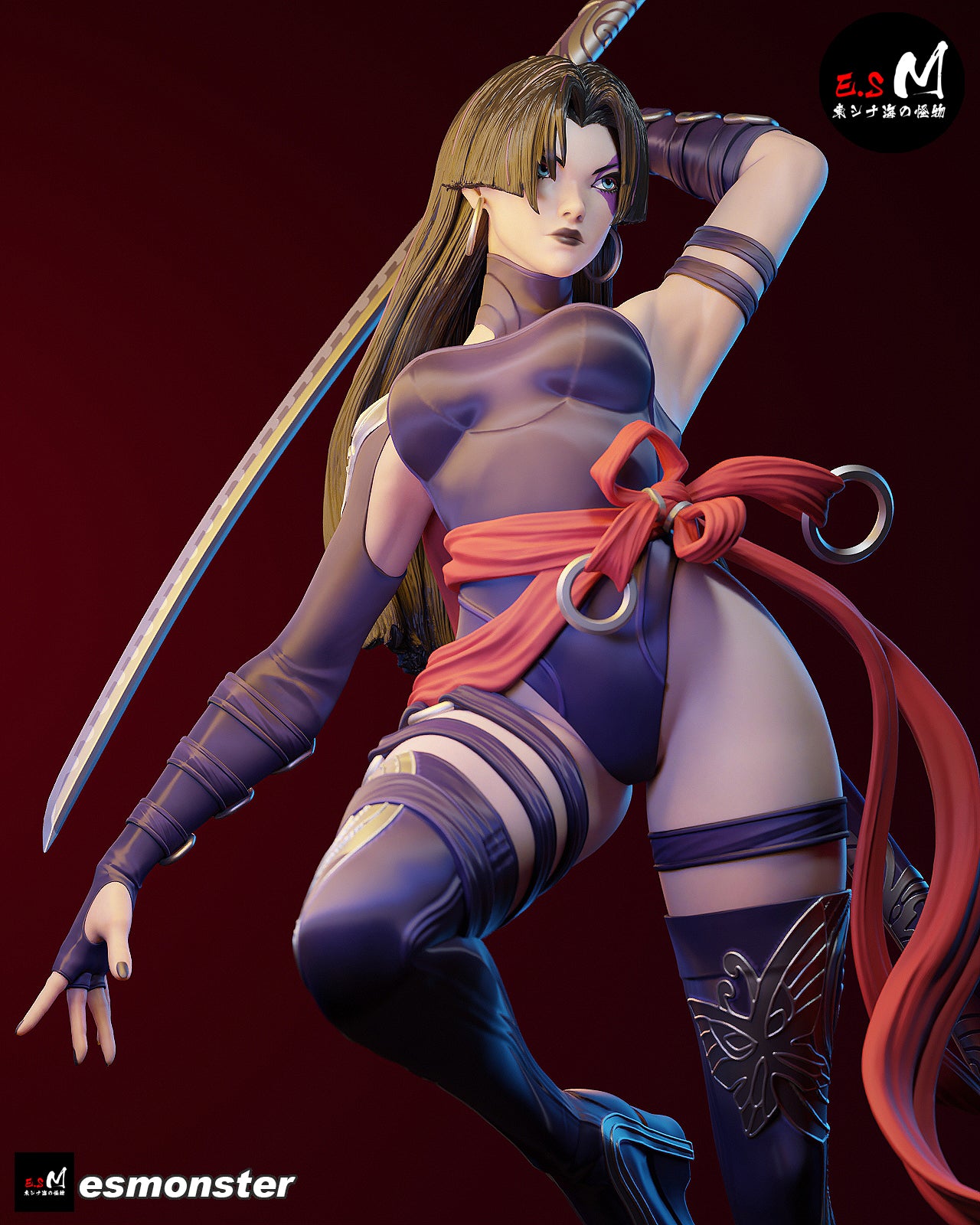 Psylocke Confident Style X-Men Unpainted Resin Garage Model Kit (1/6-1/12)