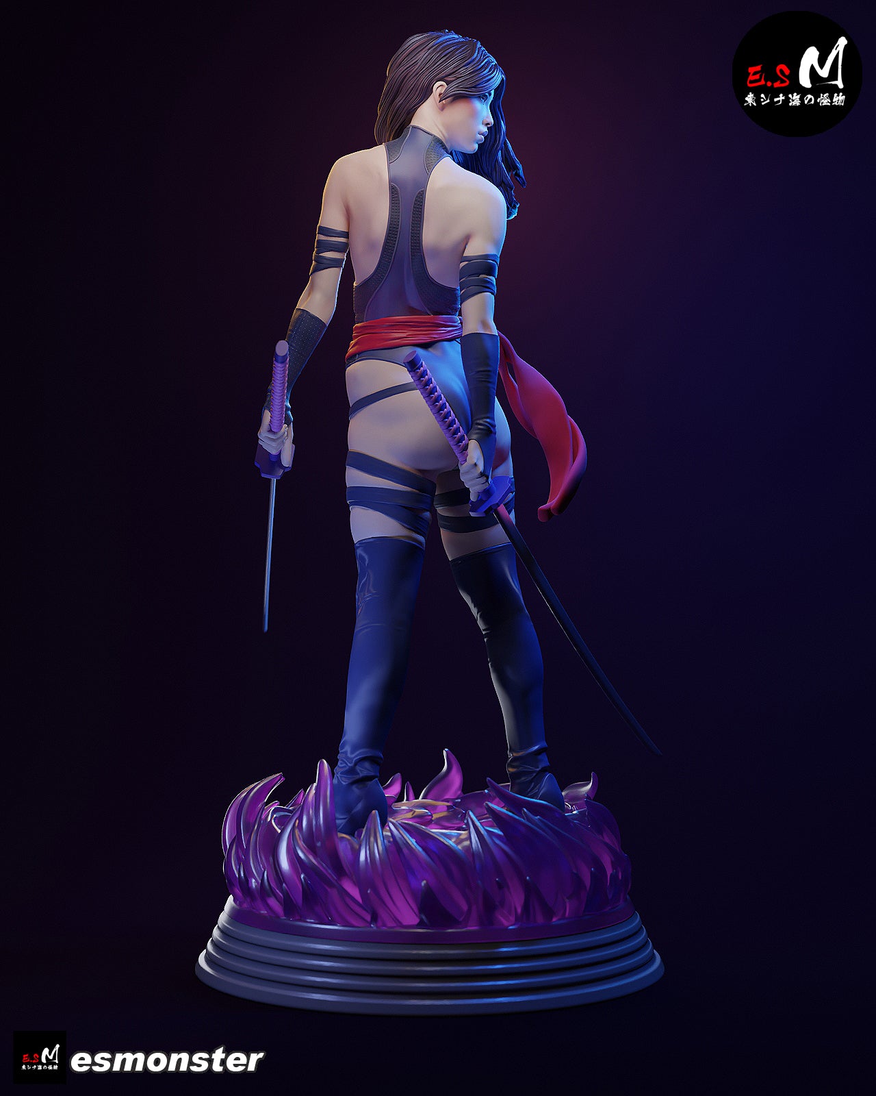 Psylocke Movie Style X-Men Unpainted Resin Garage Model Kit (1/6-1/12)