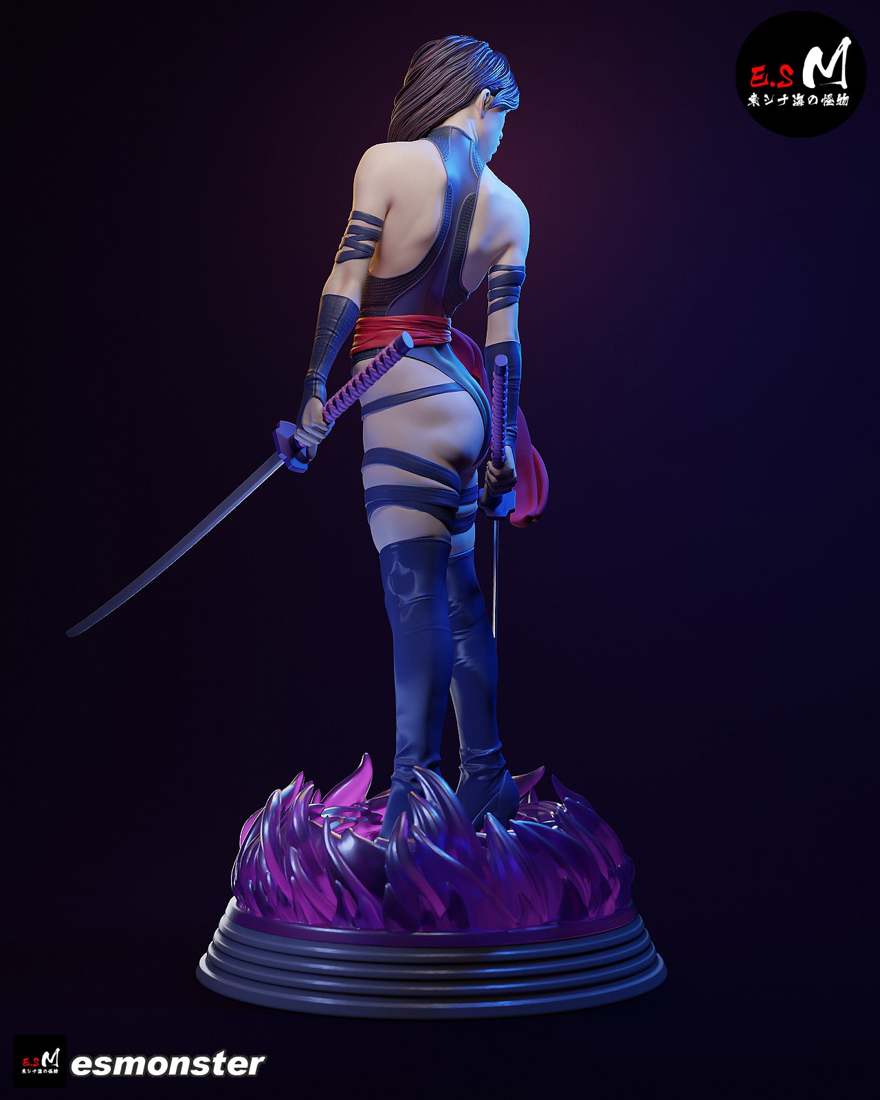 Psylocke Movie Style X-Men Unpainted Resin Garage Model Kit (1/6-1/12)