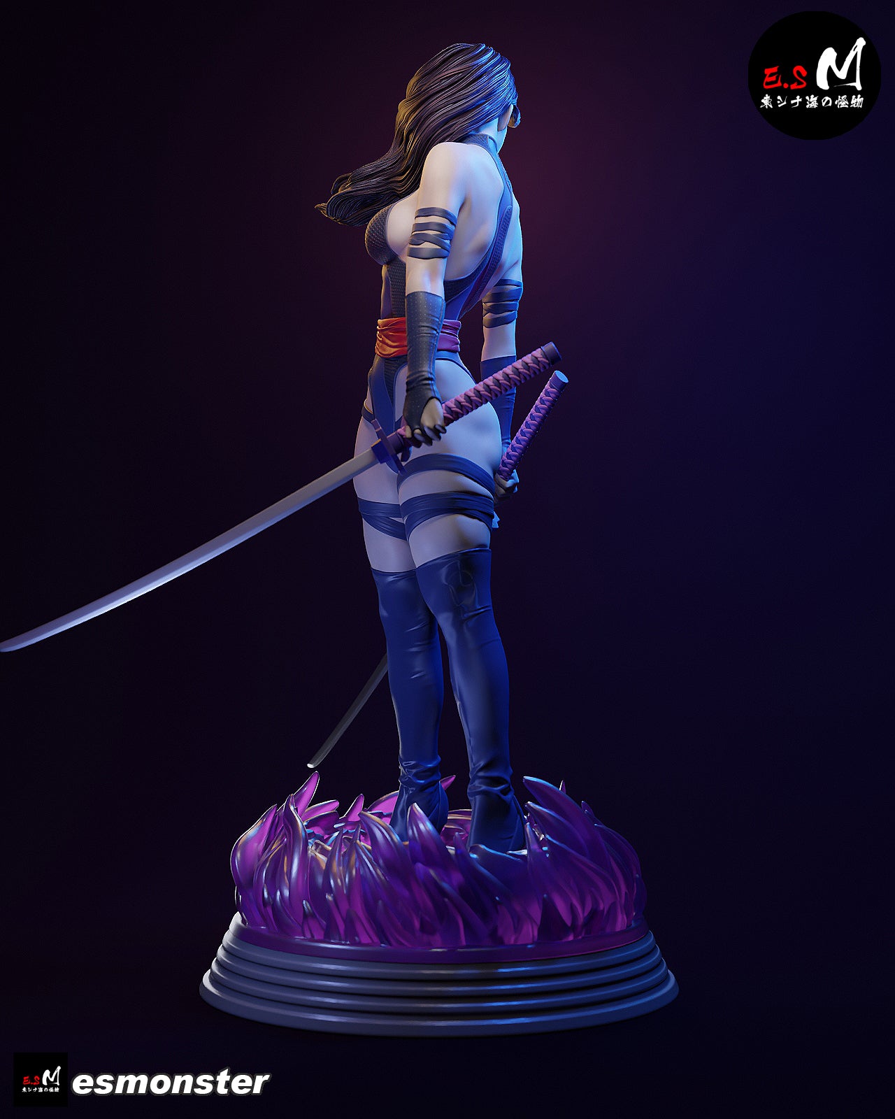 Psylocke Movie Style X-Men Unpainted Resin Garage Model Kit (1/6-1/12)
