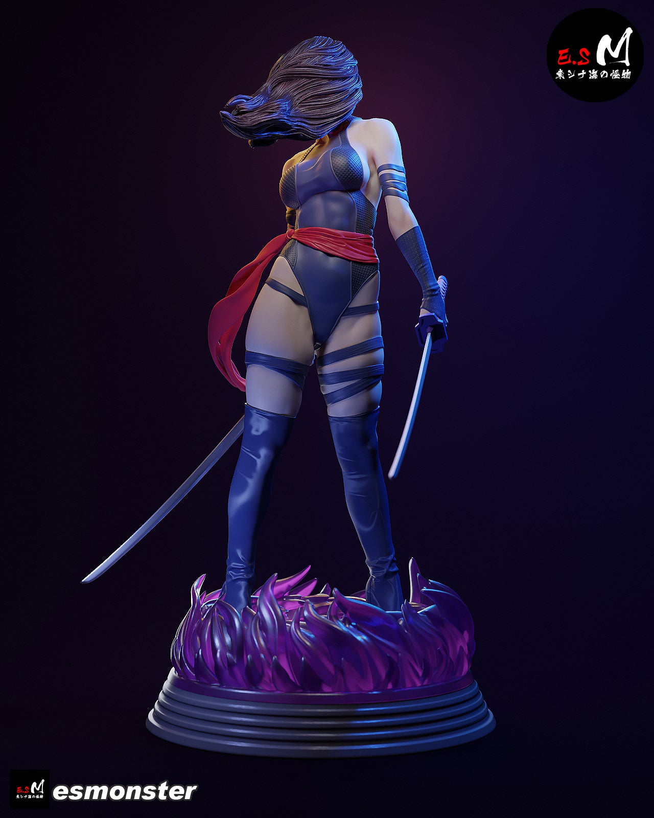 Psylocke Movie Style X-Men Unpainted Resin Garage Model Kit (1/6-1/12)