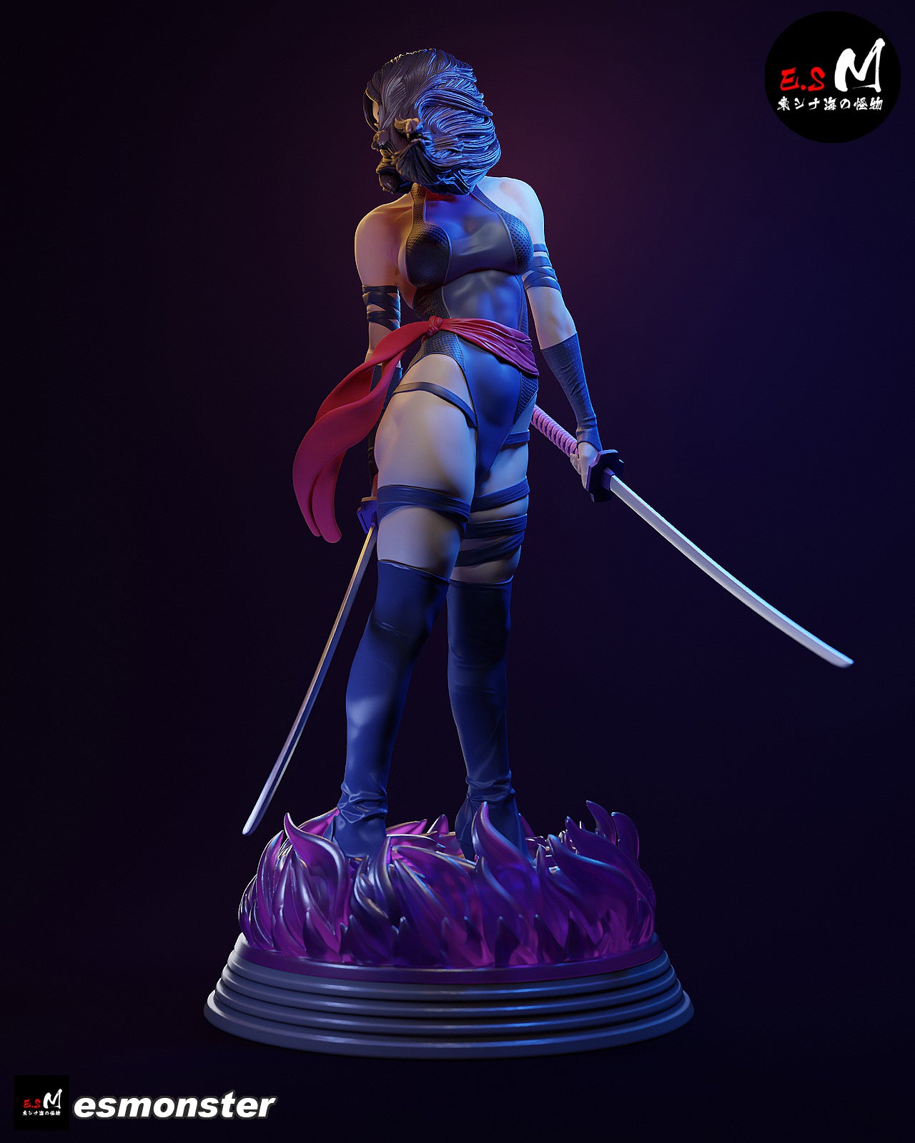 Psylocke Movie Style X-Men Unpainted Resin Garage Model Kit (1/6-1/12)