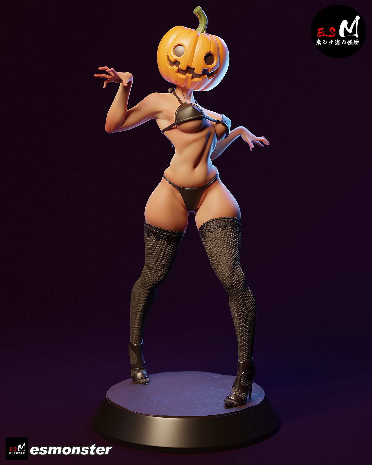 Makima Style Chainsaw Man Halloween Unpainted Resin Garage Kit (1/6-1/12)