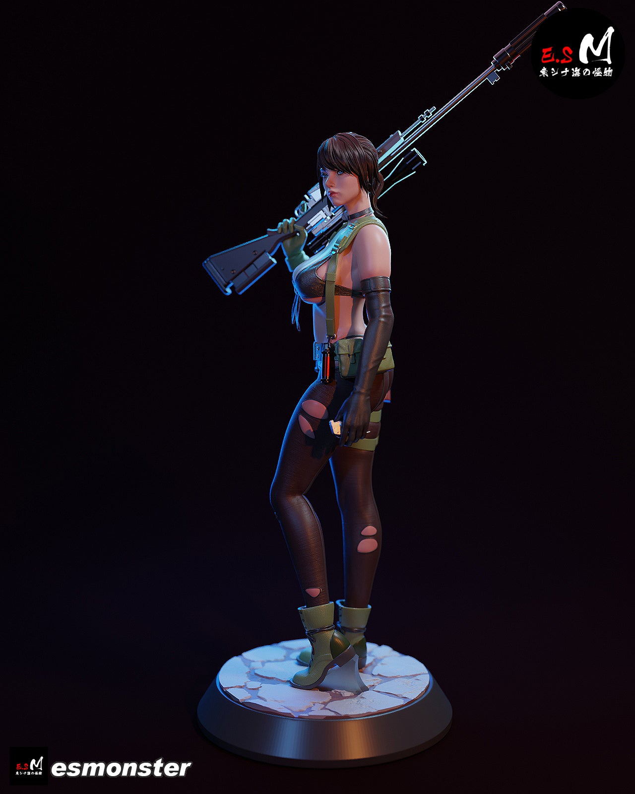 Steady Quiet Style Metal Gear Unpainted Resin Garage Kit (1/6-1/12)