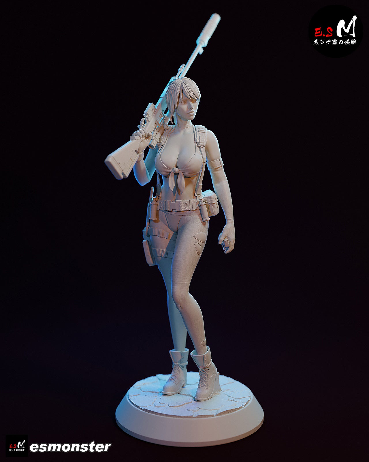 Steady Quiet Style Metal Gear Unpainted Resin Garage Kit (1/6-1/12)