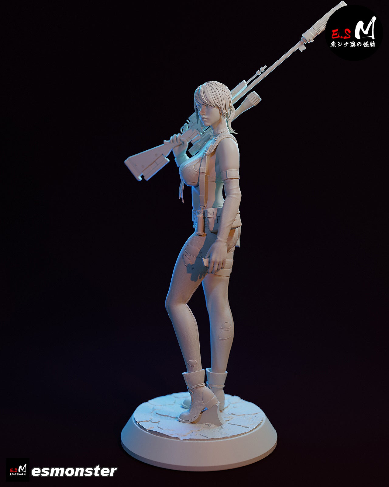 Steady Quiet Style Metal Gear Unpainted Resin Garage Kit (1/6-1/12)