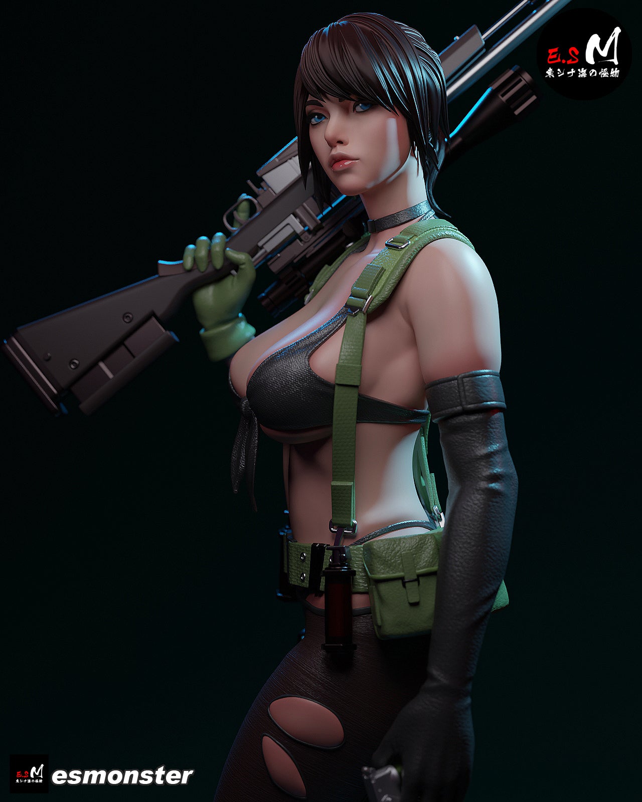 Steady Quiet Style Metal Gear Unpainted Resin Garage Kit (1/6-1/12)