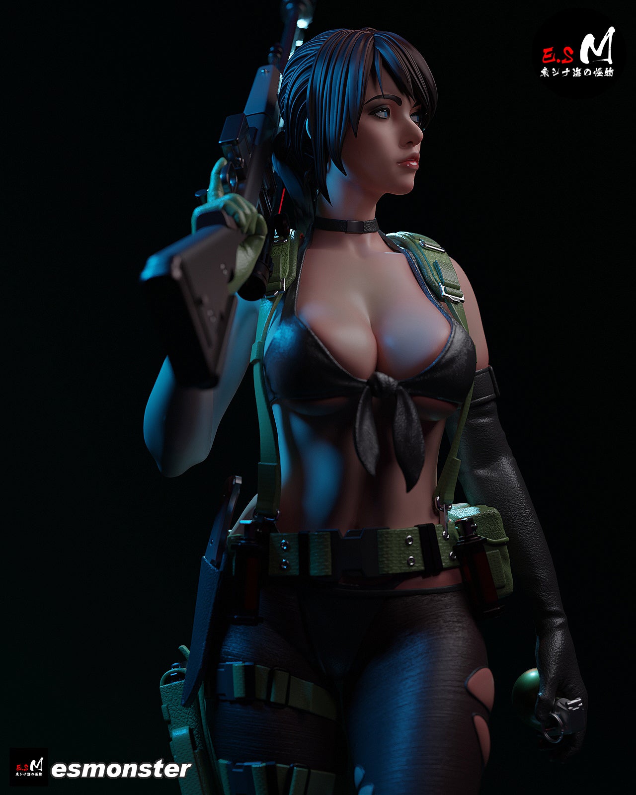 Steady Quiet Style Metal Gear Unpainted Resin Garage Kit (1/6-1/12)