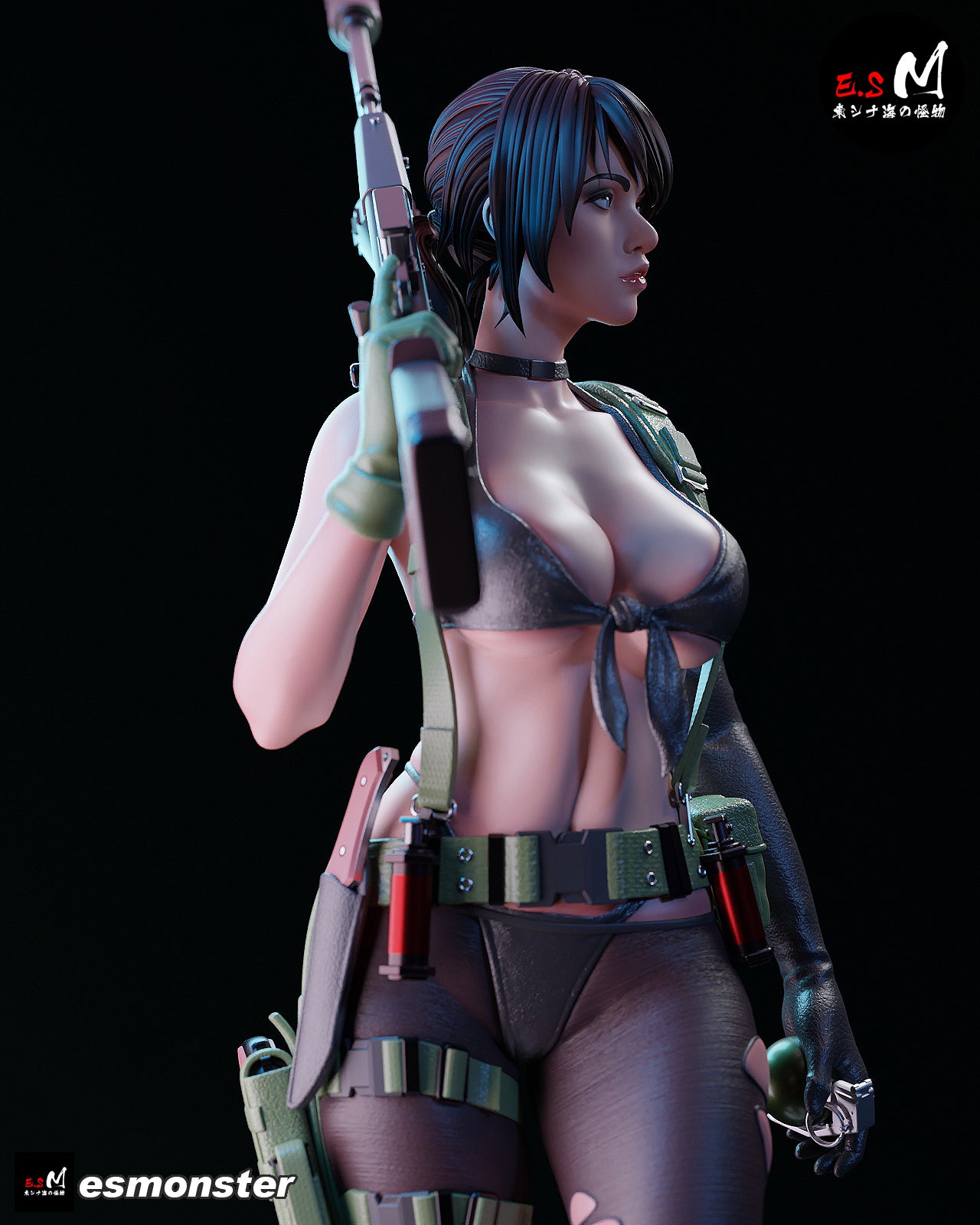 Steady Quiet Style Metal Gear Unpainted Resin Garage Kit (1/6-1/12)
