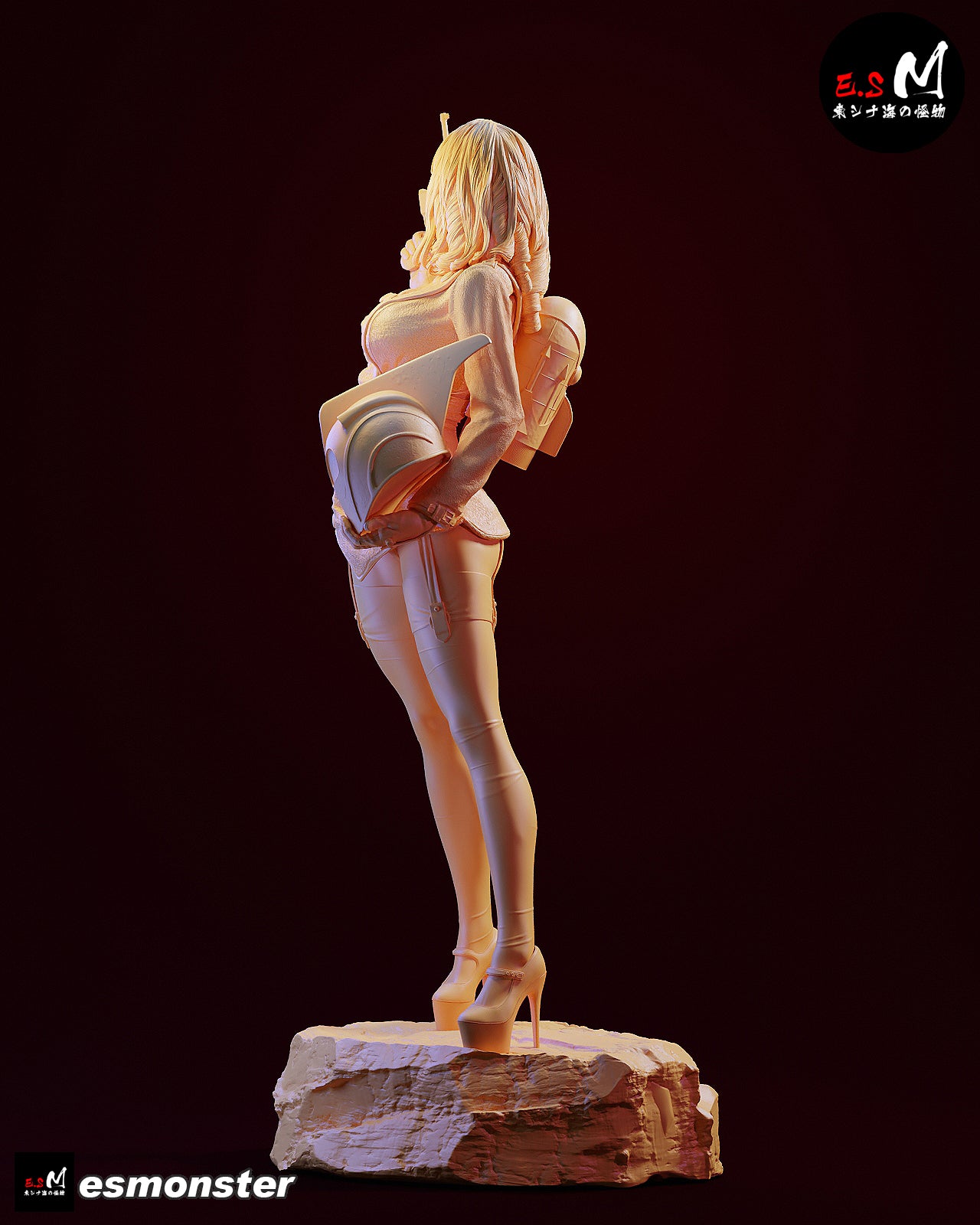 Female Rocketeer Style Pulp Hero Unpainted Resin Garage Kit (1/6-1/12)