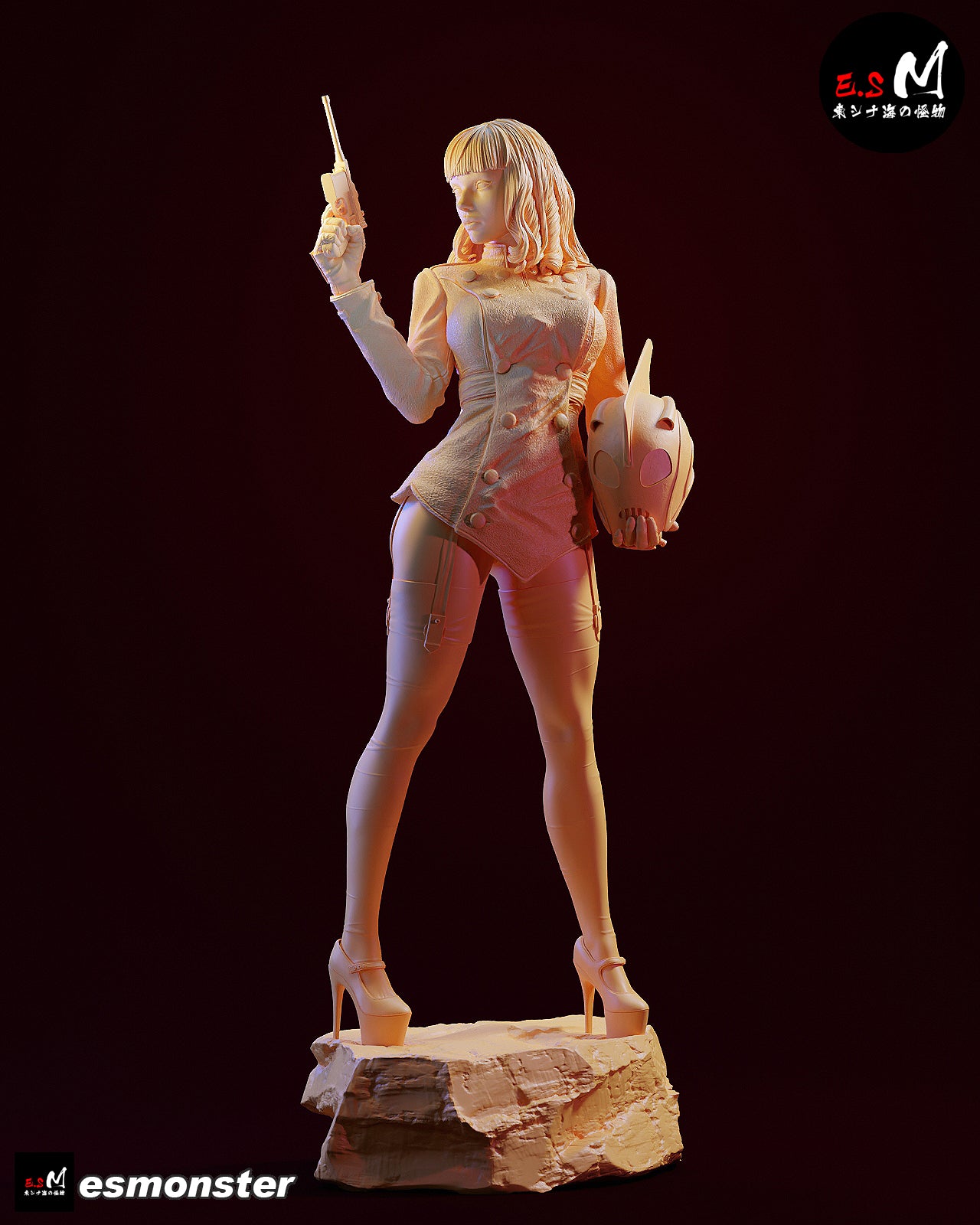 Female Rocketeer Style Pulp Hero Unpainted Resin Garage Kit (1/6-1/12)