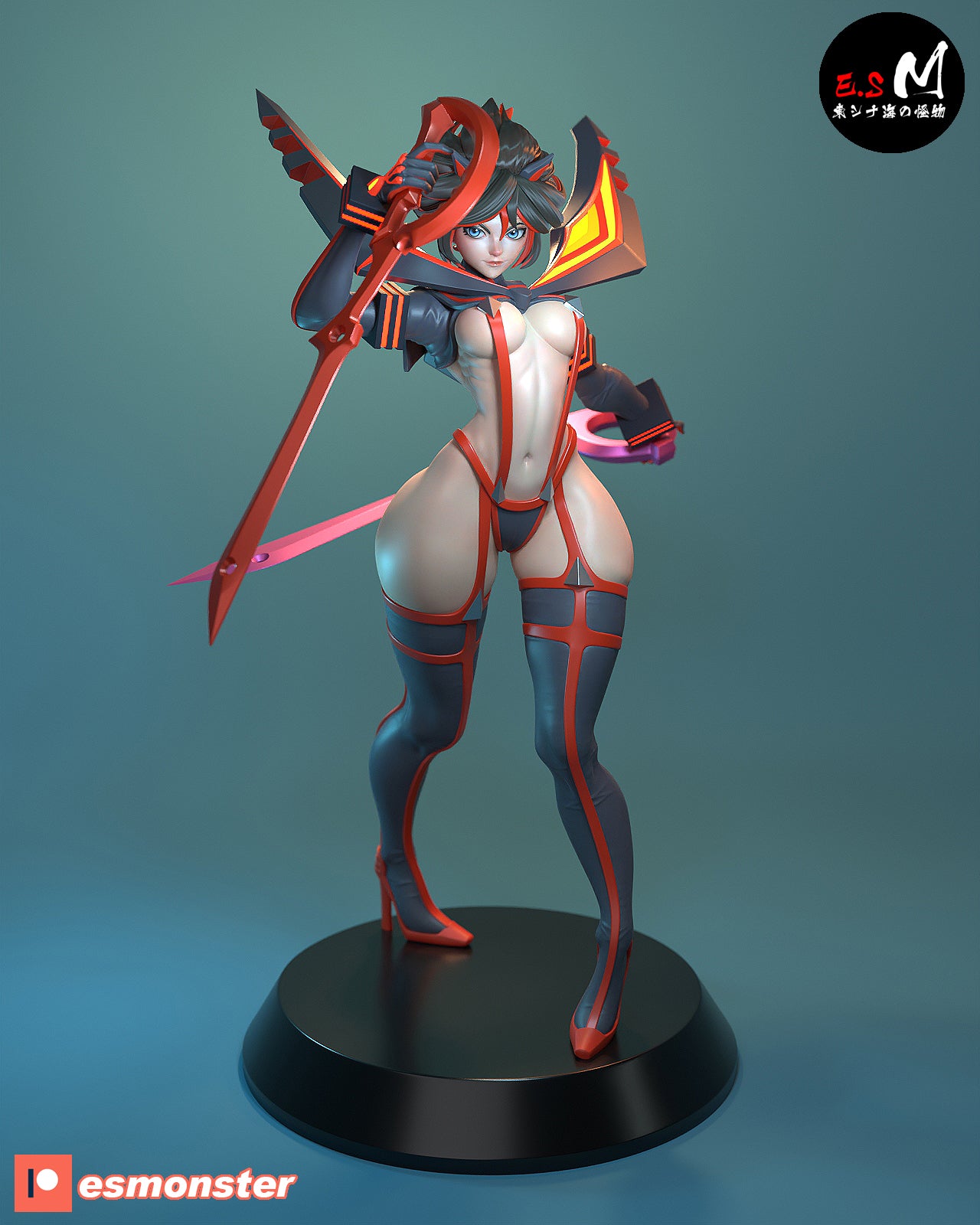 Ryuko Matoi Style Kill la Kill Anime Unpainted Resin Garage Kit (1/6-1/12)