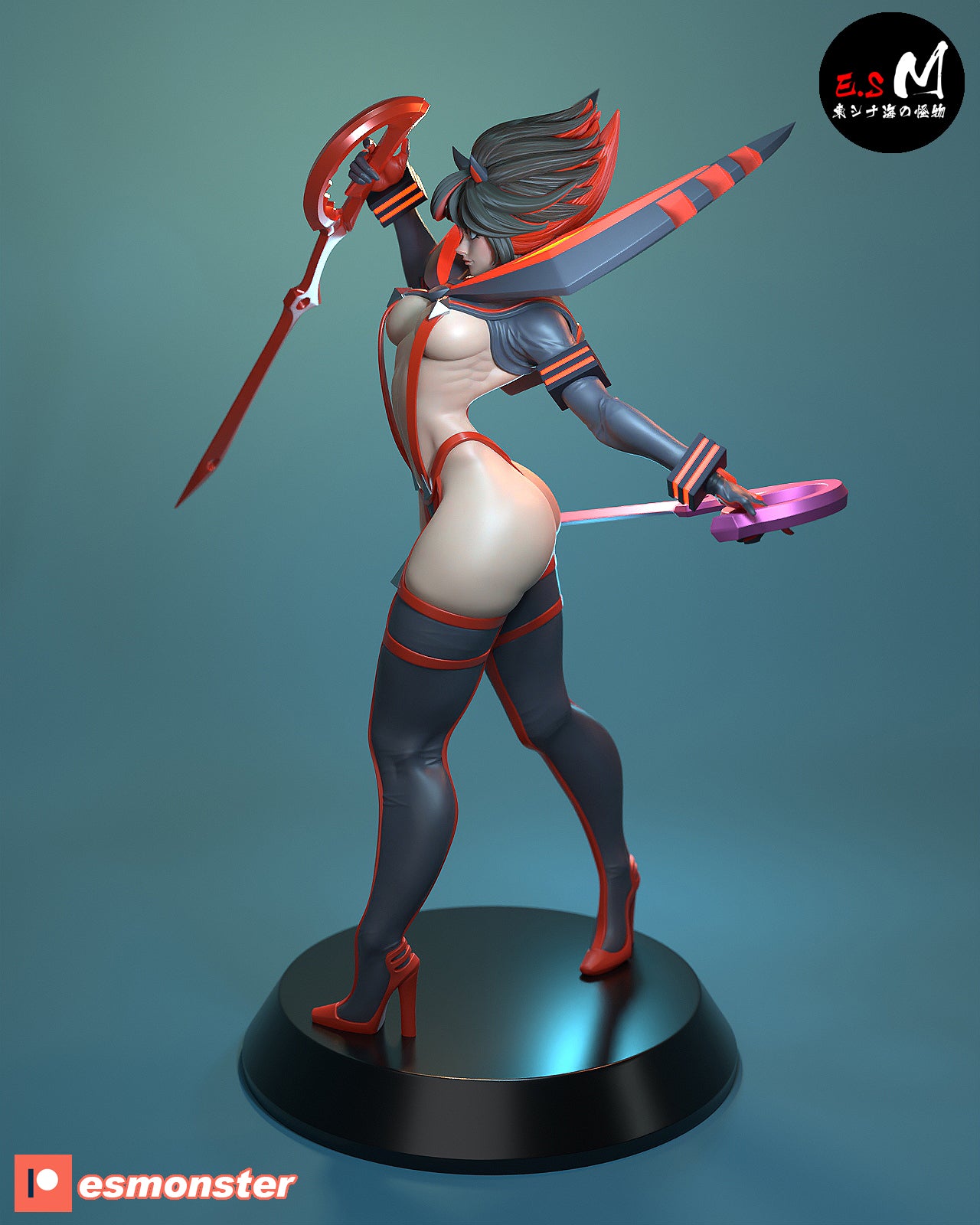 Ryuko Matoi Style Kill la Kill Anime Unpainted Resin Garage Kit (1/6-1/12)