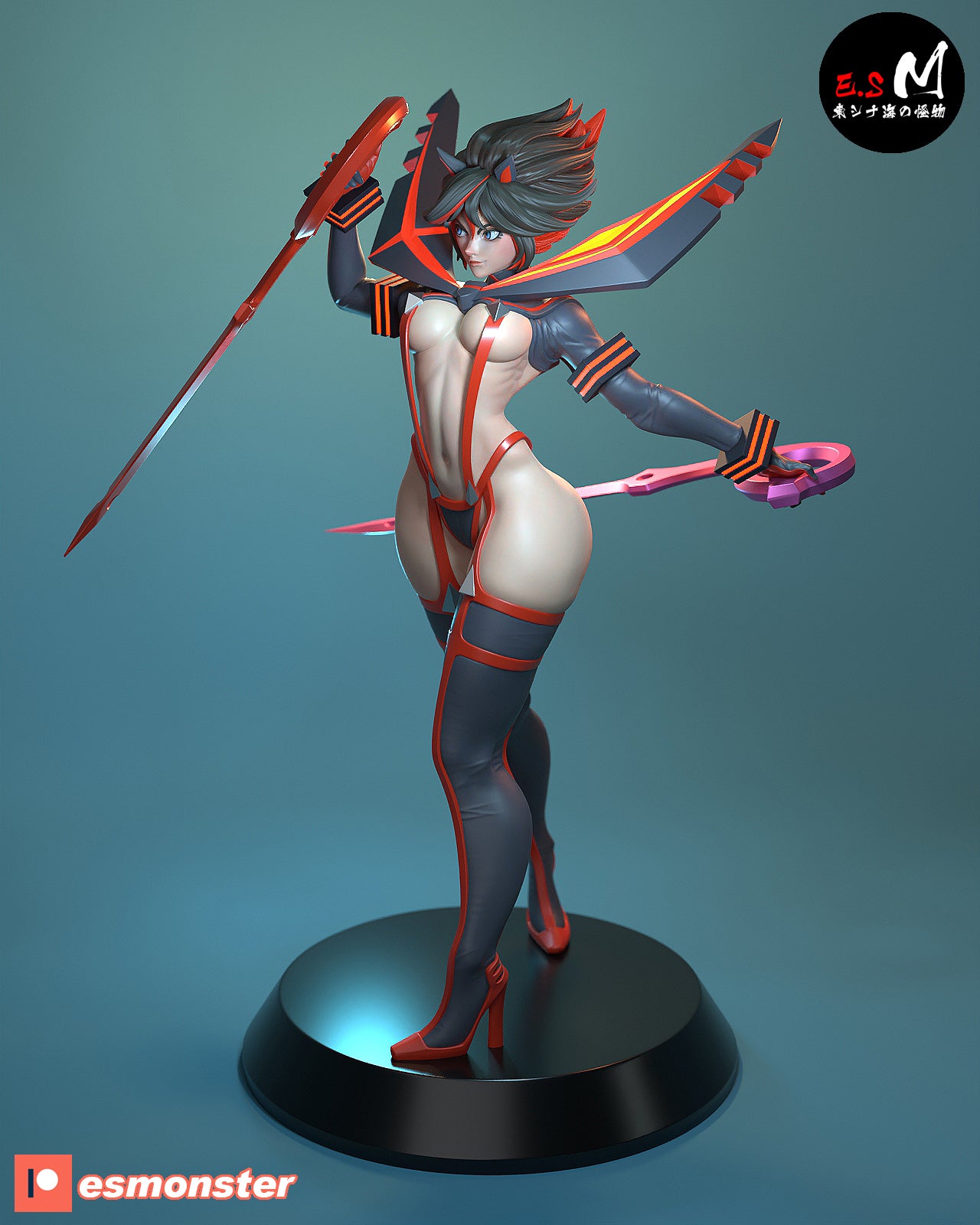 Ryuko Matoi Style Kill la Kill Anime Unpainted Resin Garage Kit (1/6-1/12)