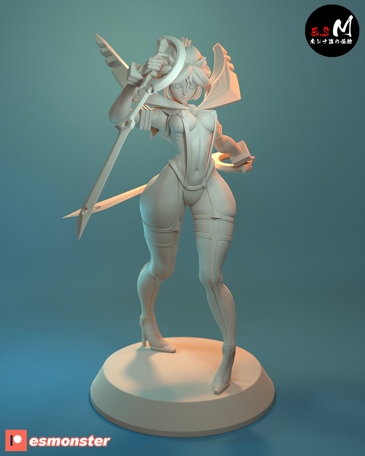 Ryuko Matoi Style Kill la Kill Anime Unpainted Resin Garage Kit (1/6-1/12)