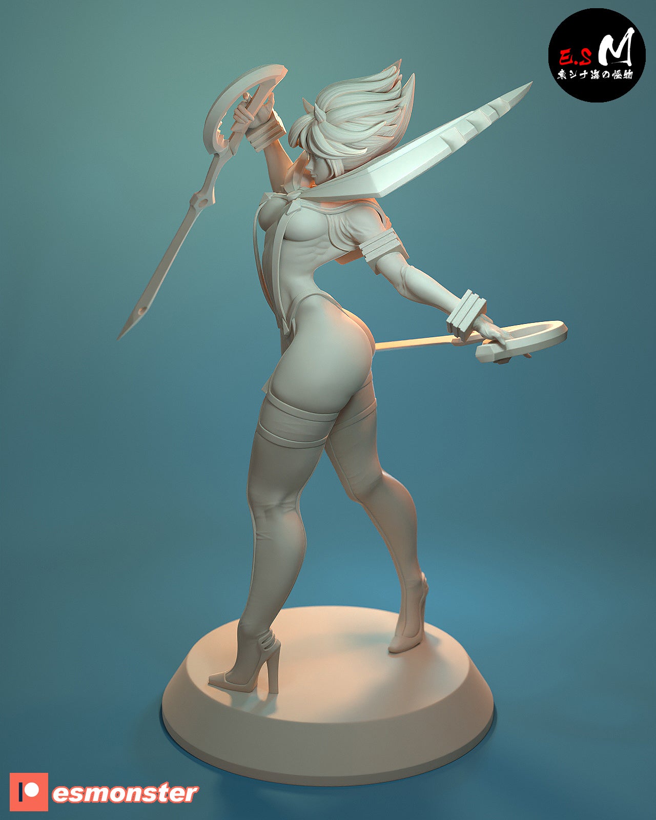 Ryuko Matoi Style Kill la Kill Anime Unpainted Resin Garage Kit (1/6-1/12)
